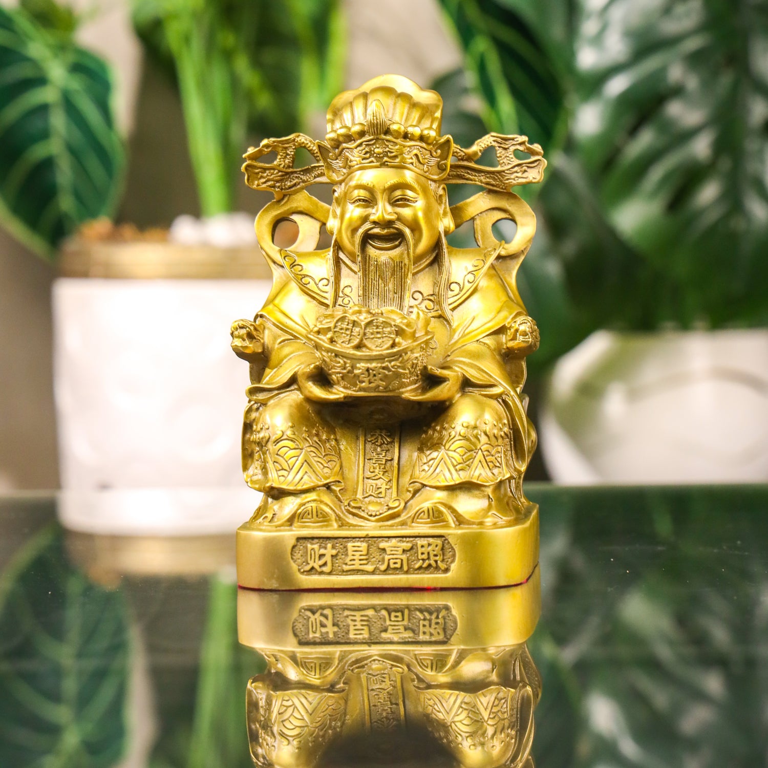 Brass Cai Shen the God of Wealth 21cm