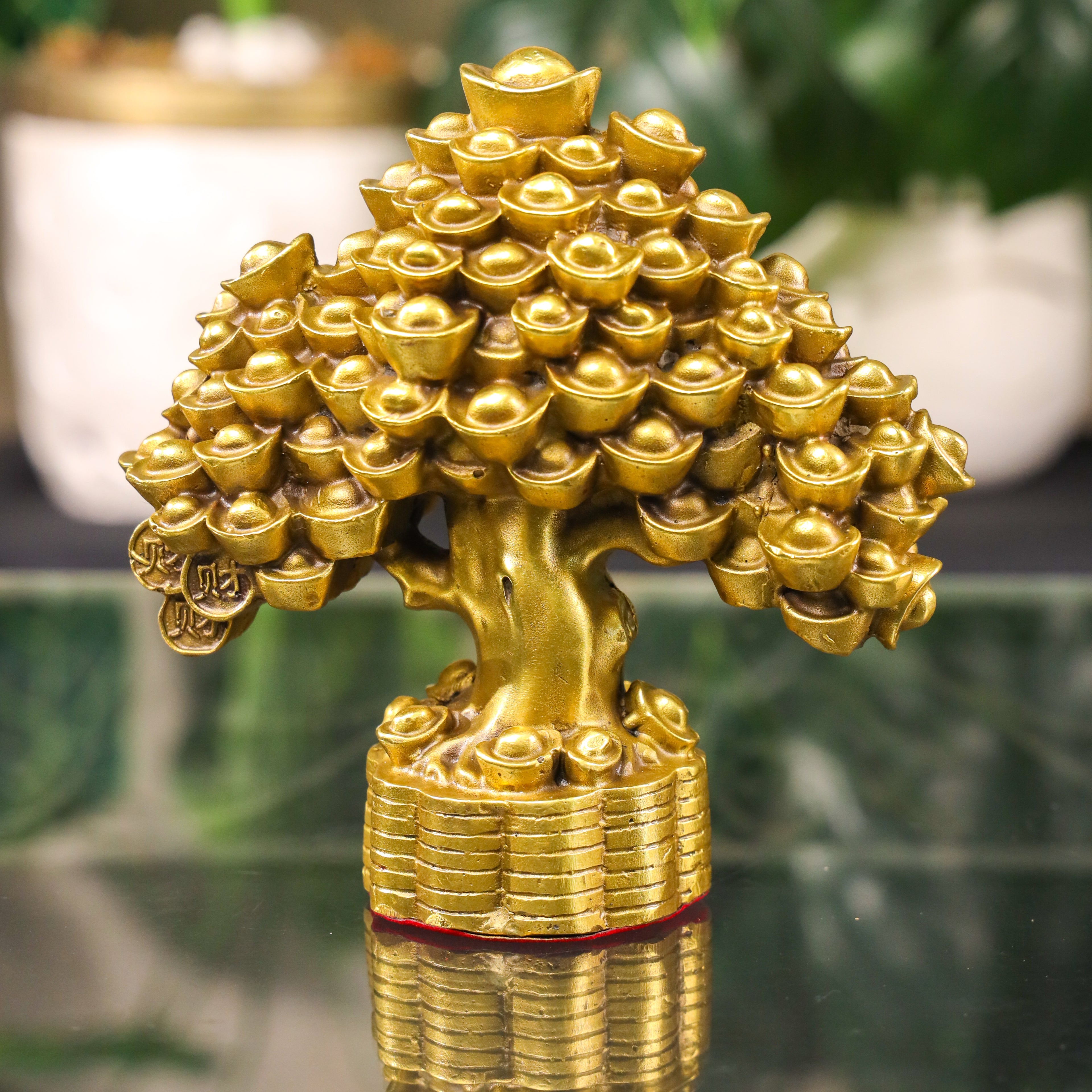 Strong as Metal Brass Money Tree 18cm