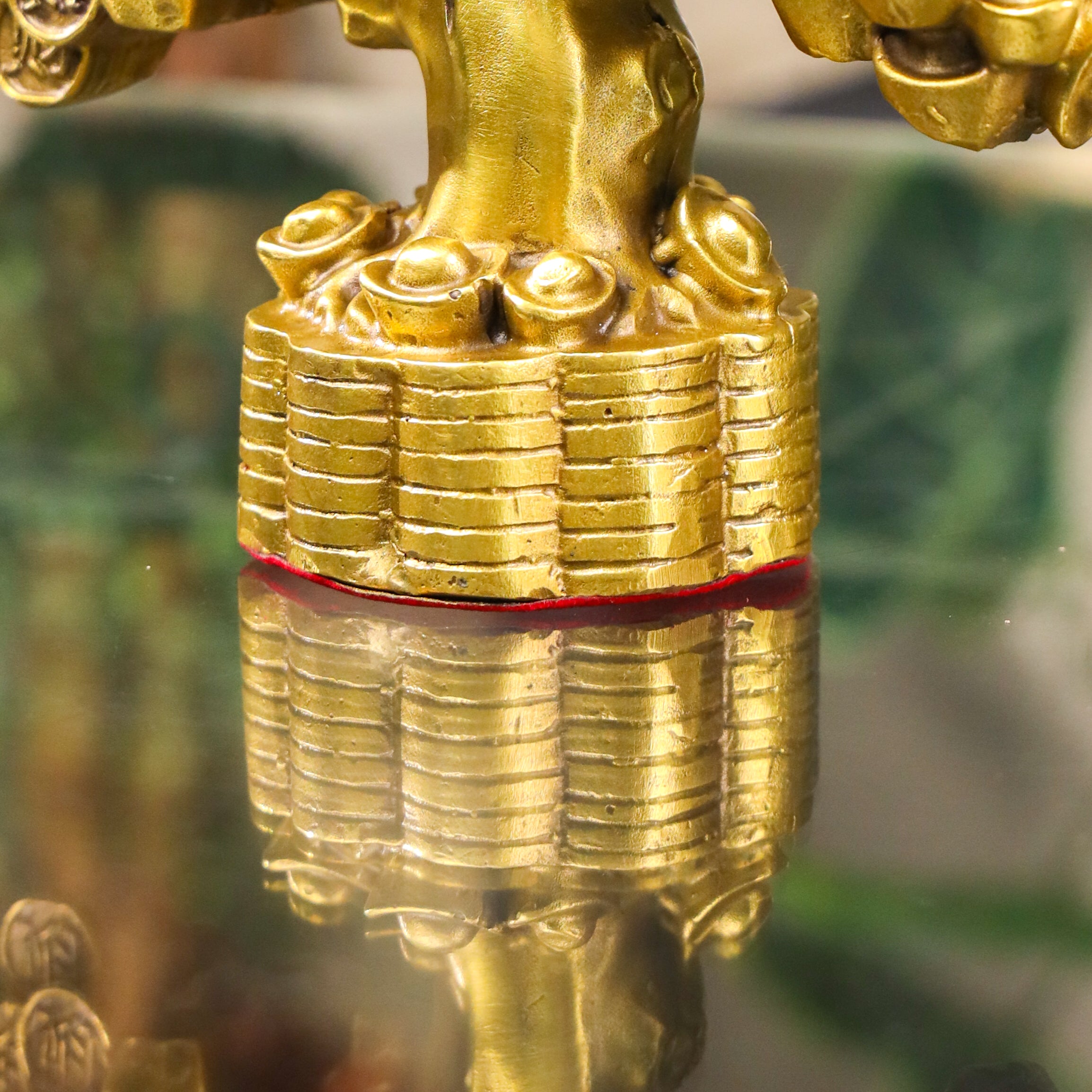 Strong as Metal Brass Money Tree 18cm