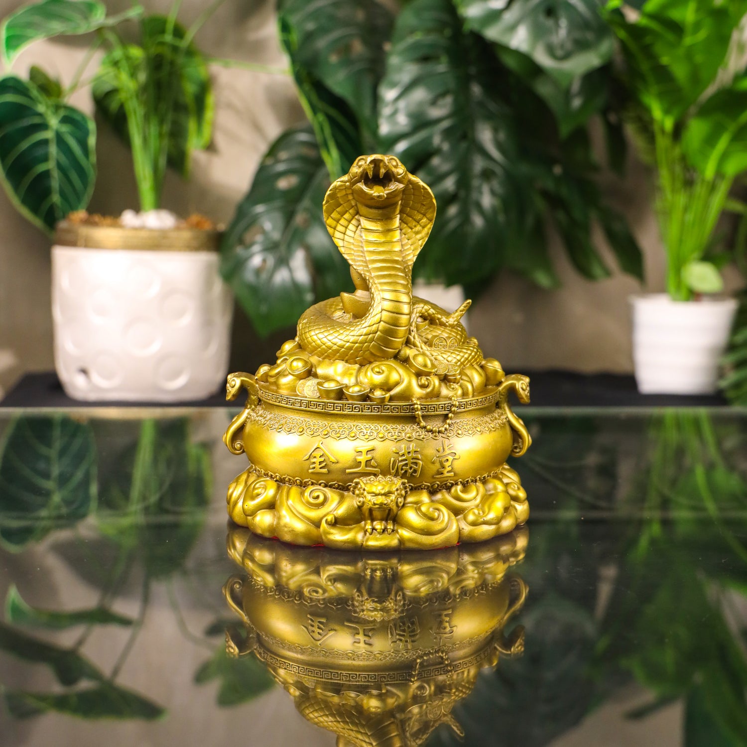 Brass Serpent of Sharp Success Snake 20cm