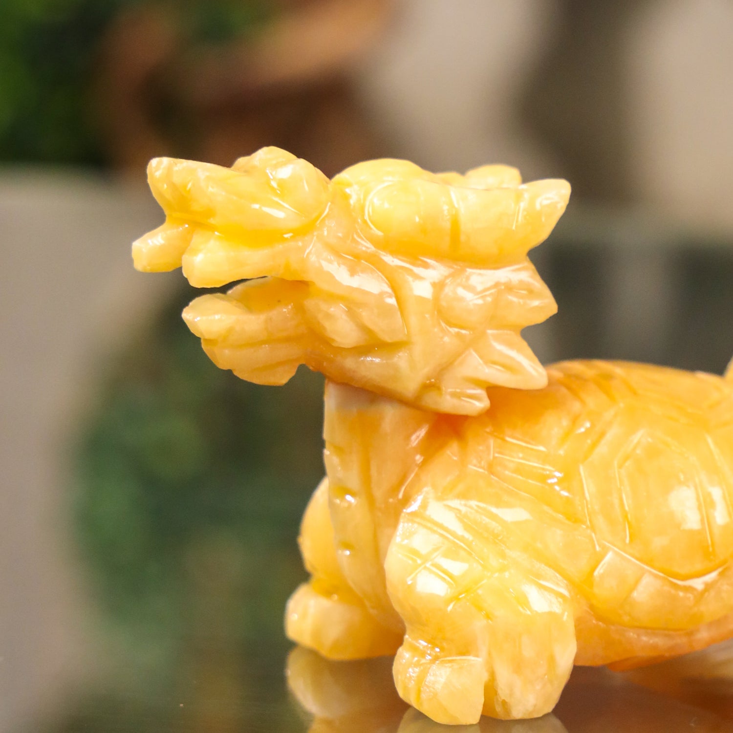 Little Topaz Guardian of Success Dragon Turtle 11cm