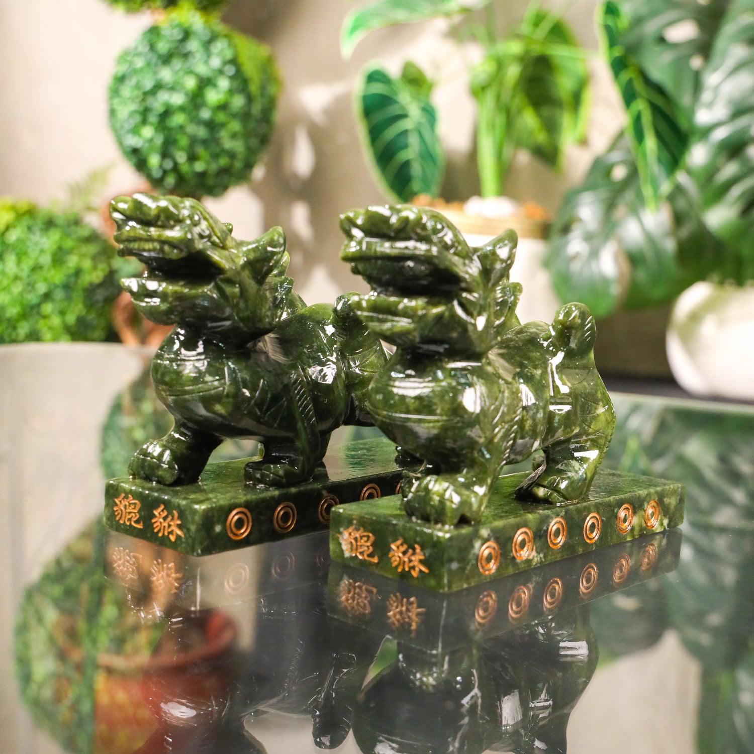 Loyal Protectors of Prosperity Pi Yao Pair 18cm