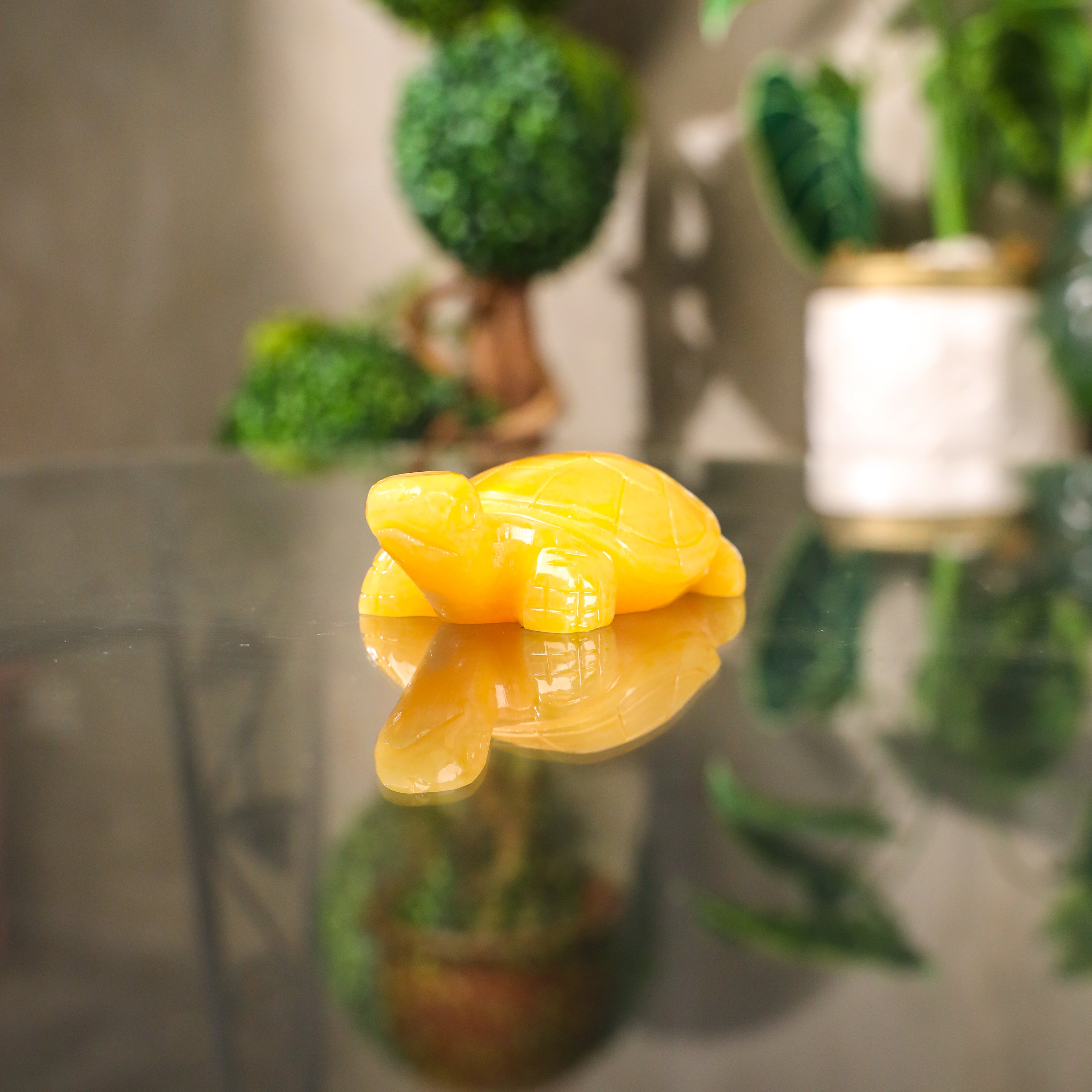 Mini Topaz Turtle of Stable Strength 12cm