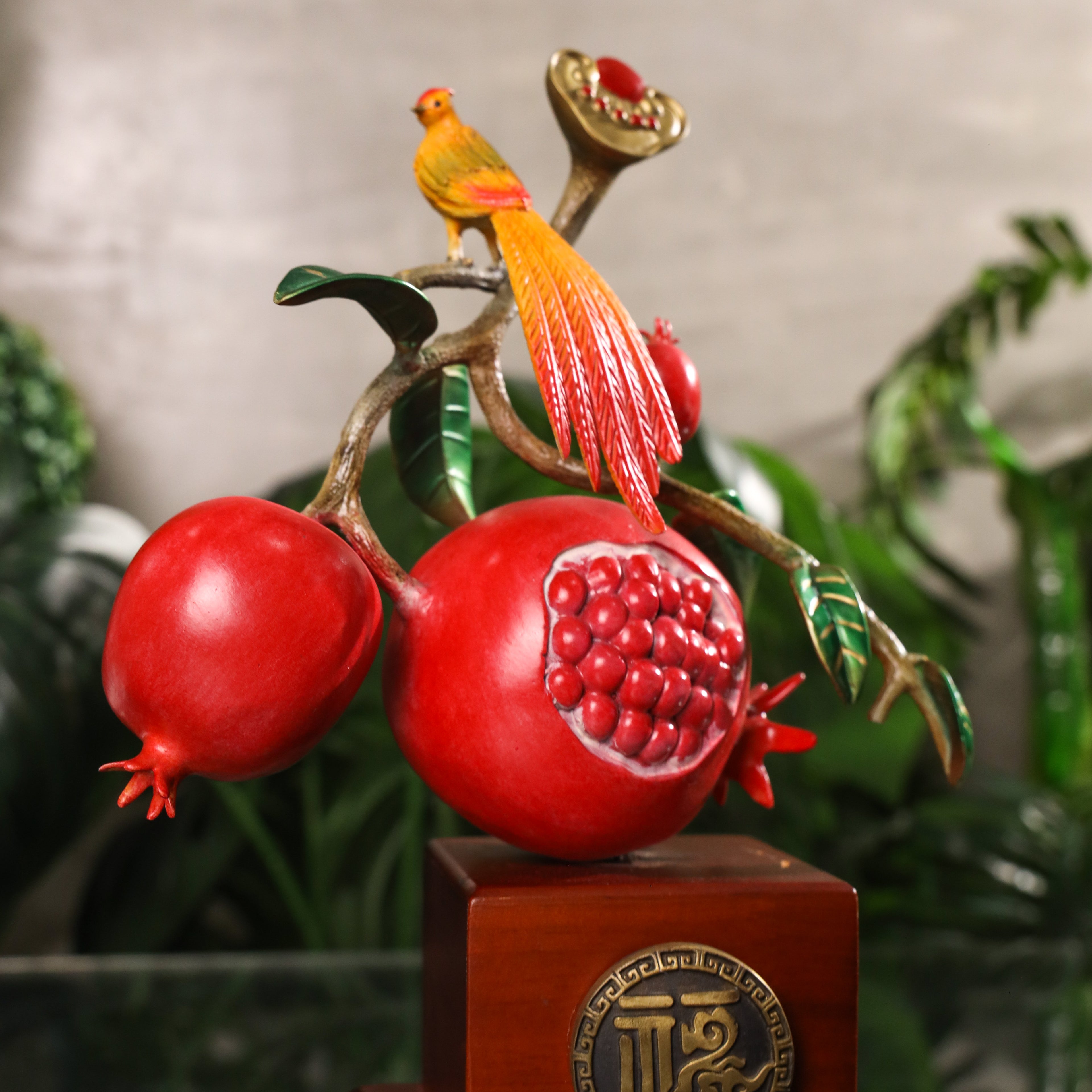 Fruits of Eternal Fortune - Red Pomegranate 28cm