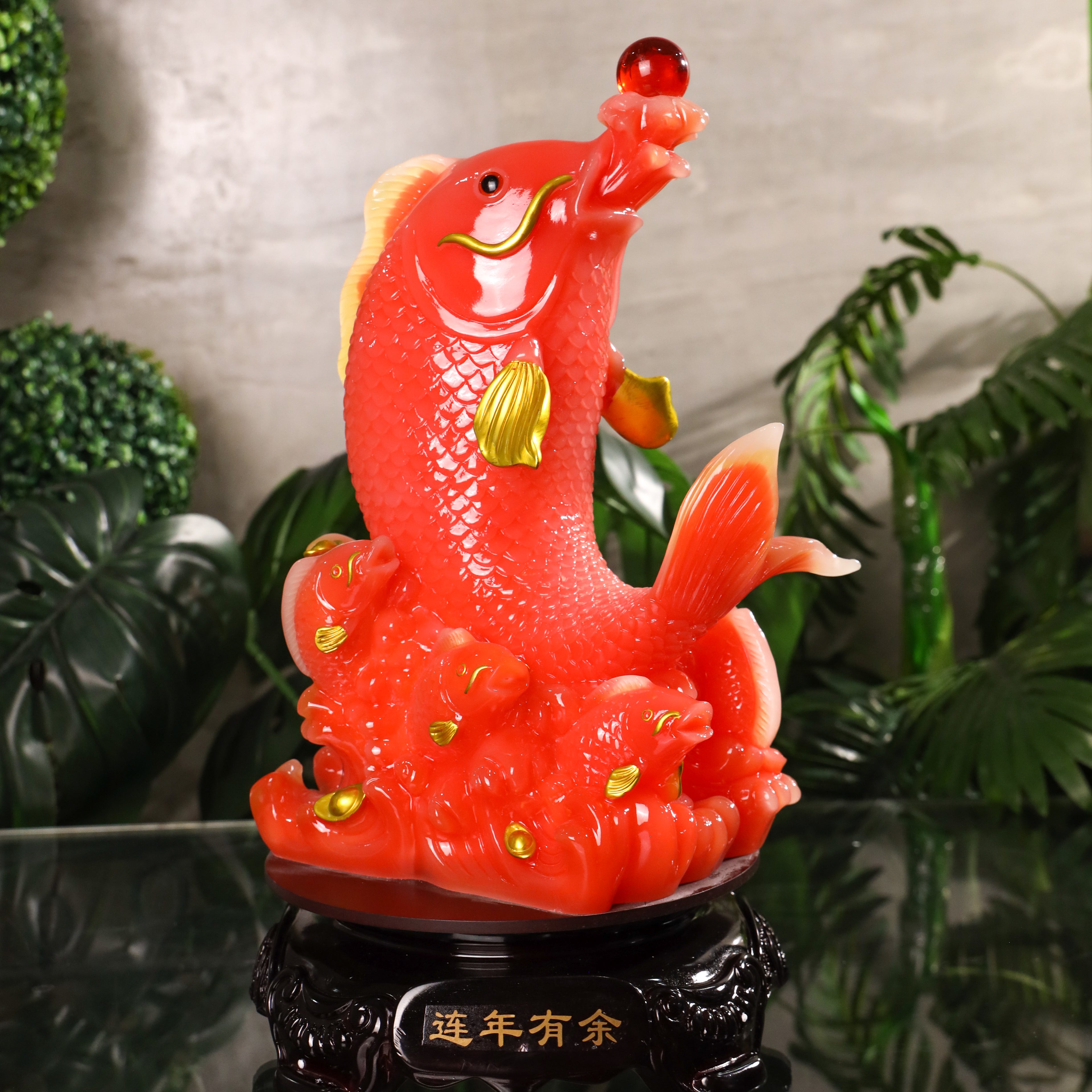 Red Rising Dragon Fish of Prosperity 42cm