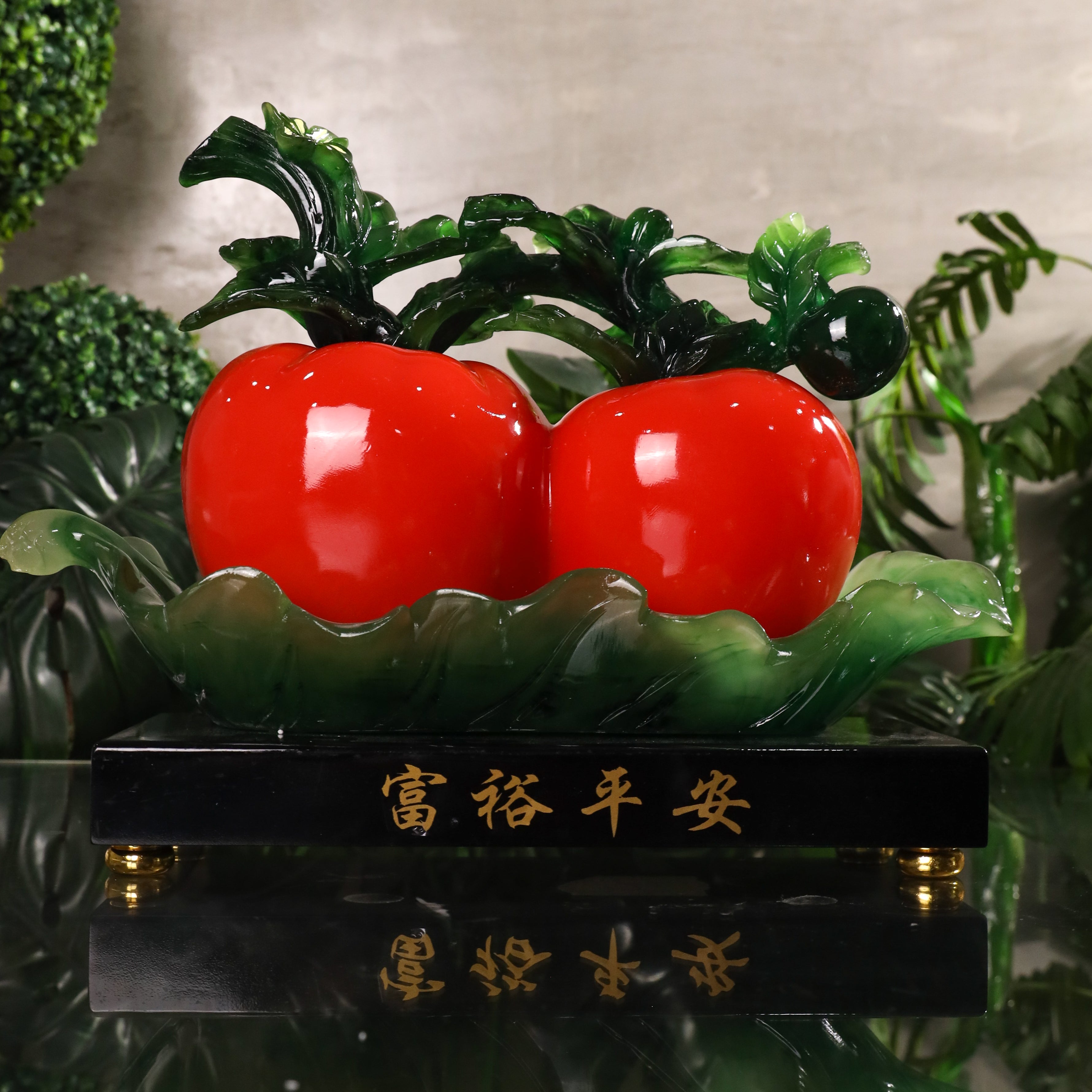 Lucky Pair of Apples for Good Relations 39cm