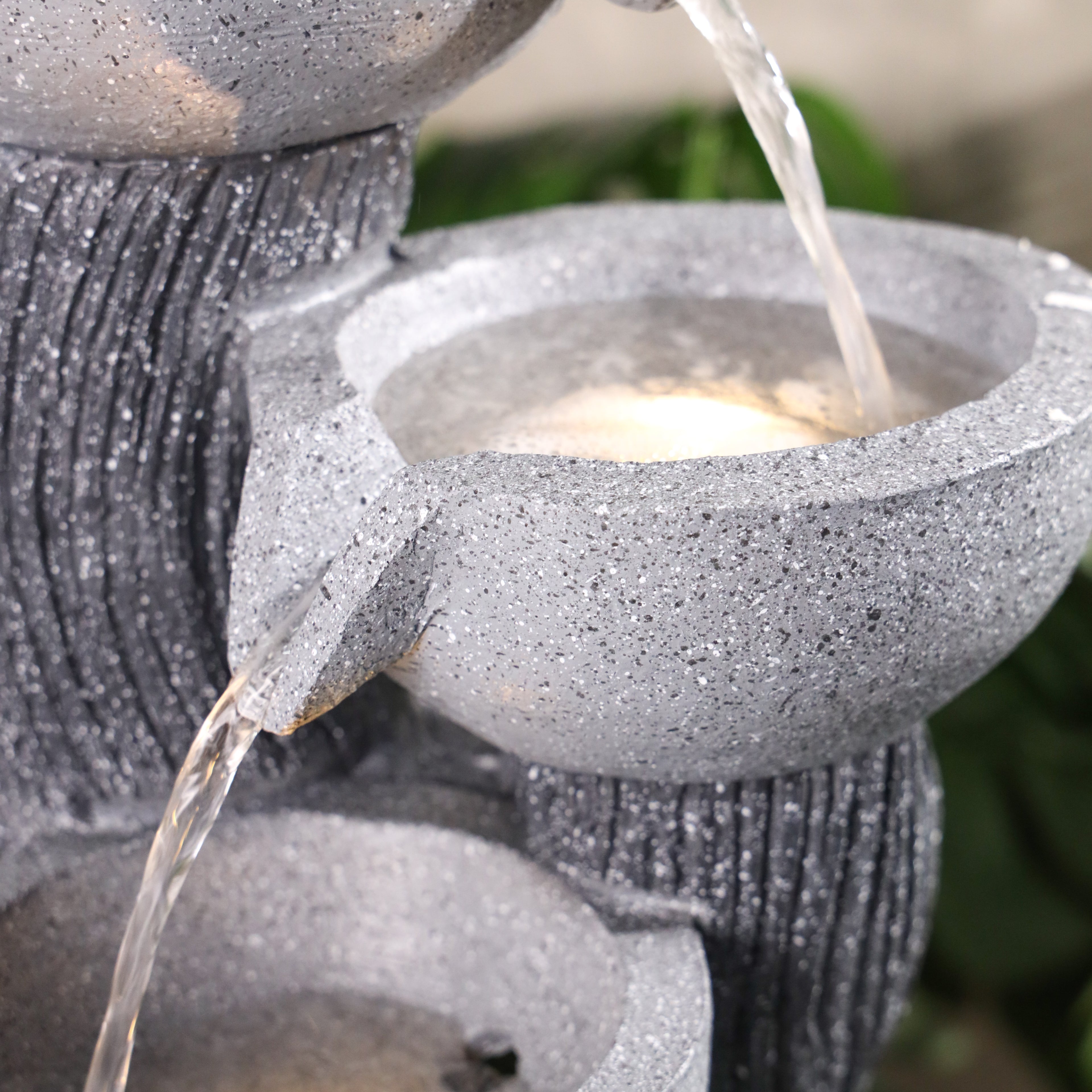 Triple Spiral Fountain of Balanced Energy 47cm