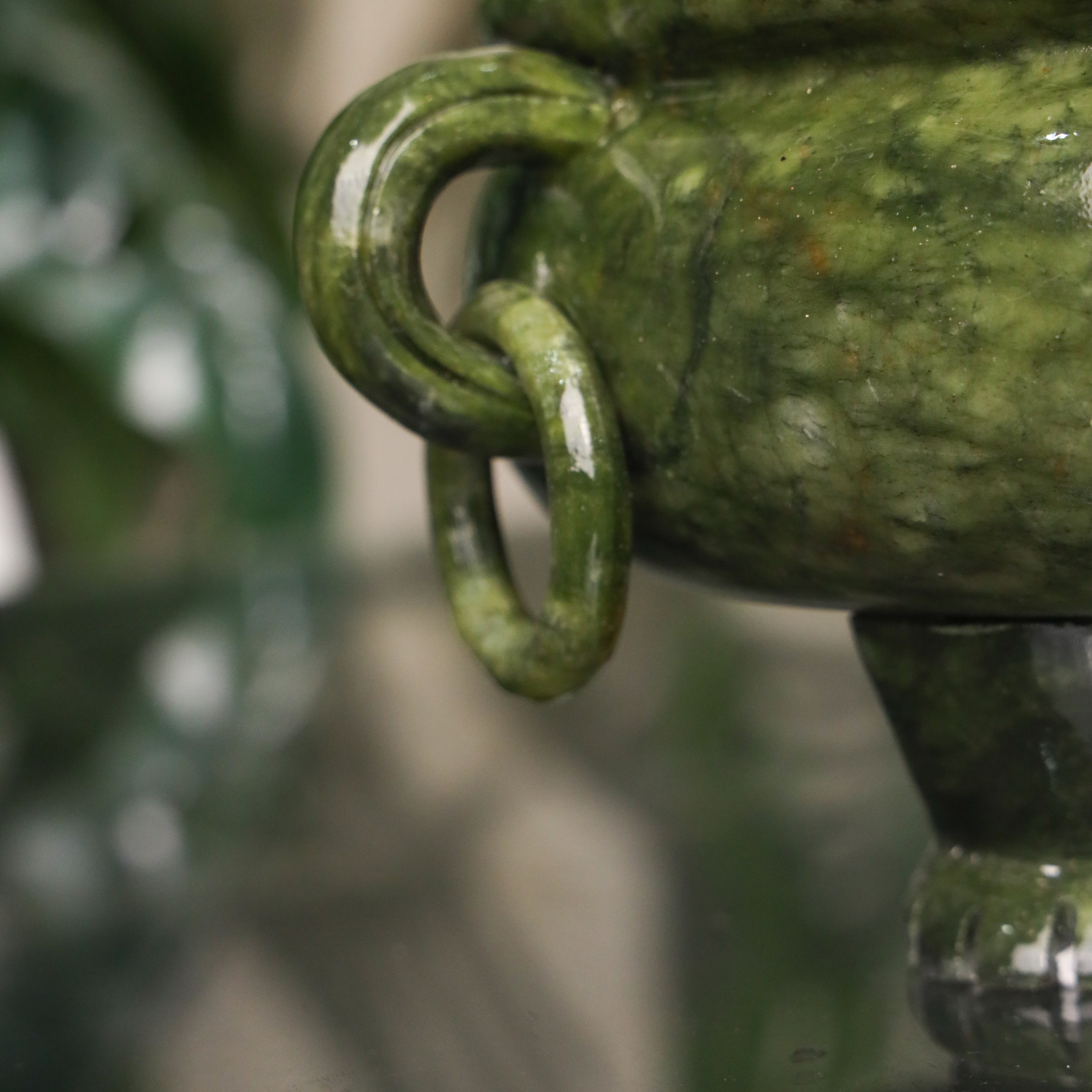 Jade Wealth Pot of Overflowing Fortune 30cm