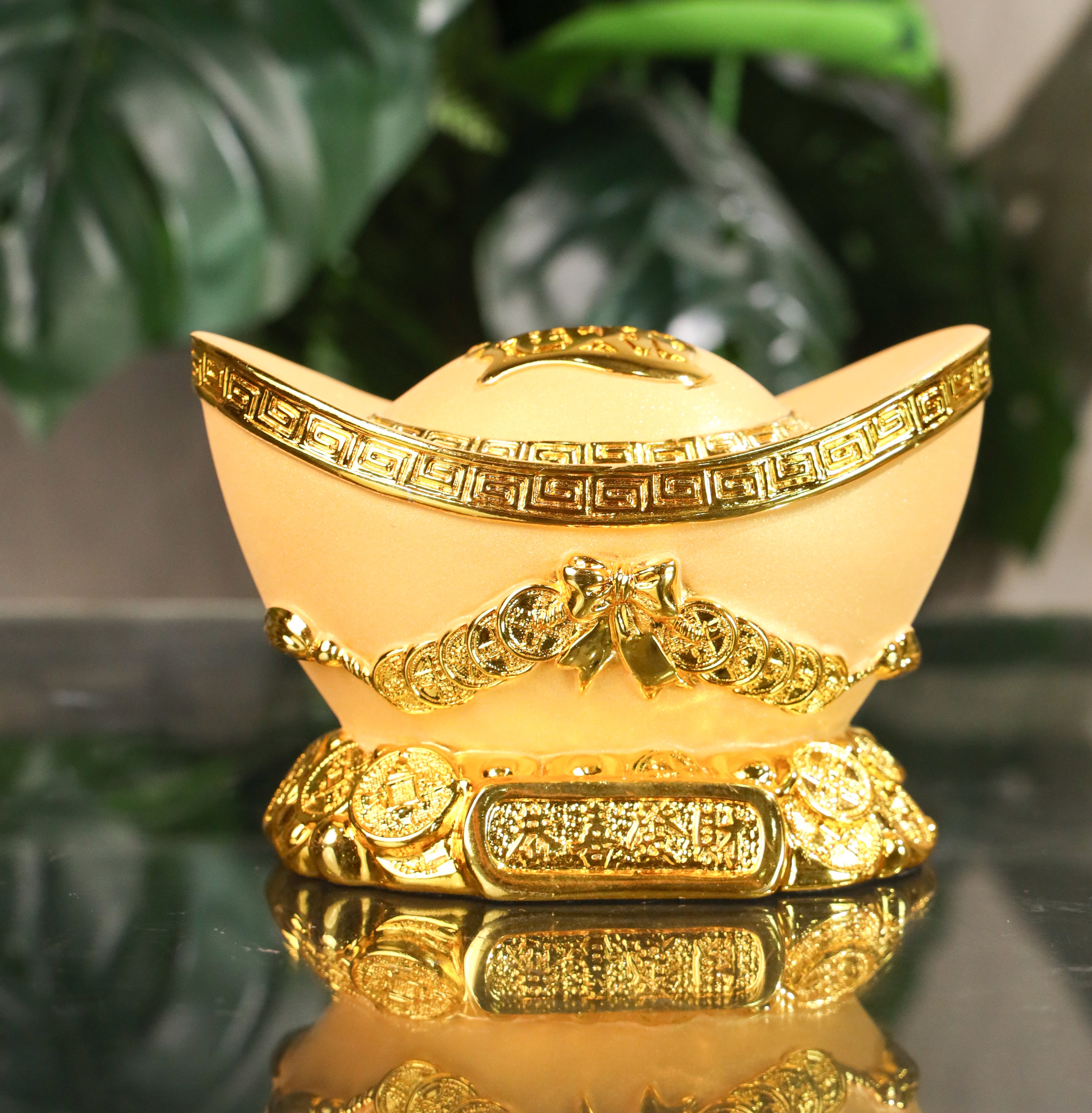 Classic Gold Ingot of Financial Security 15cm