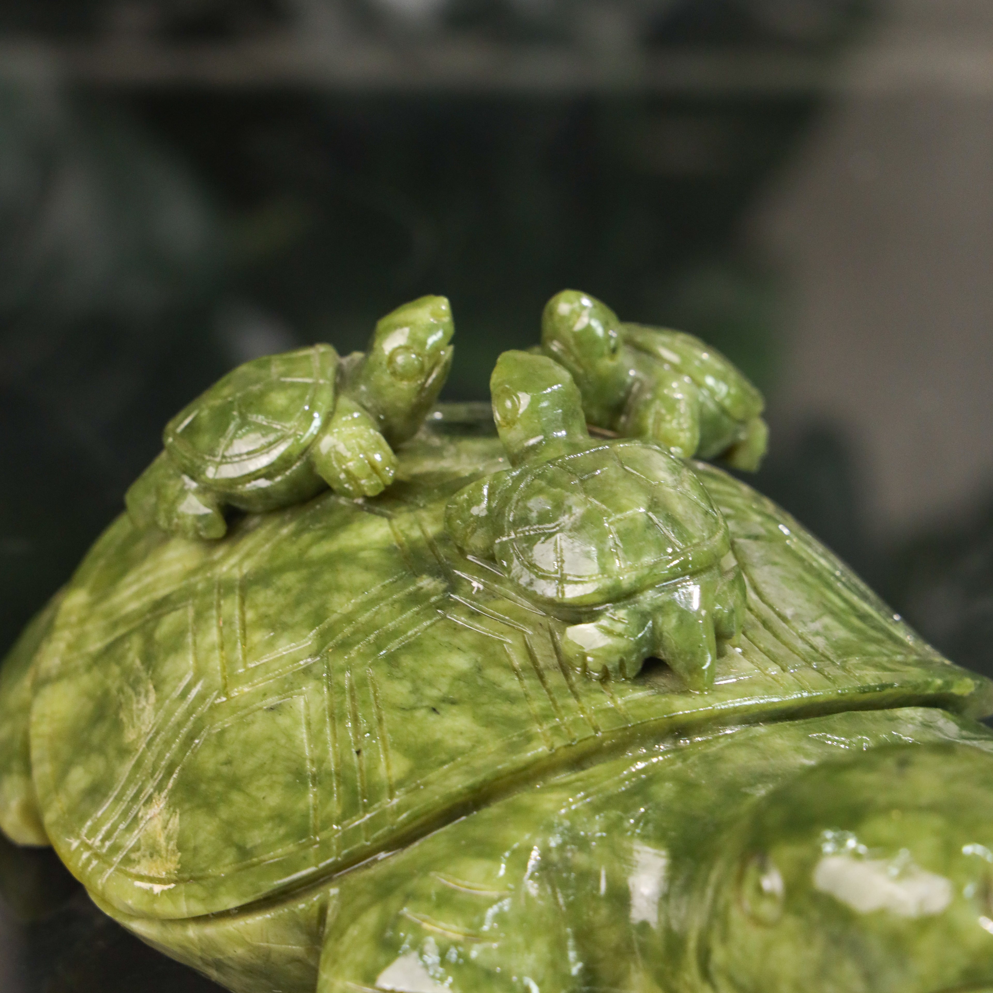 Parent & Baby Jade Turtles of Safety & Stability 25cm