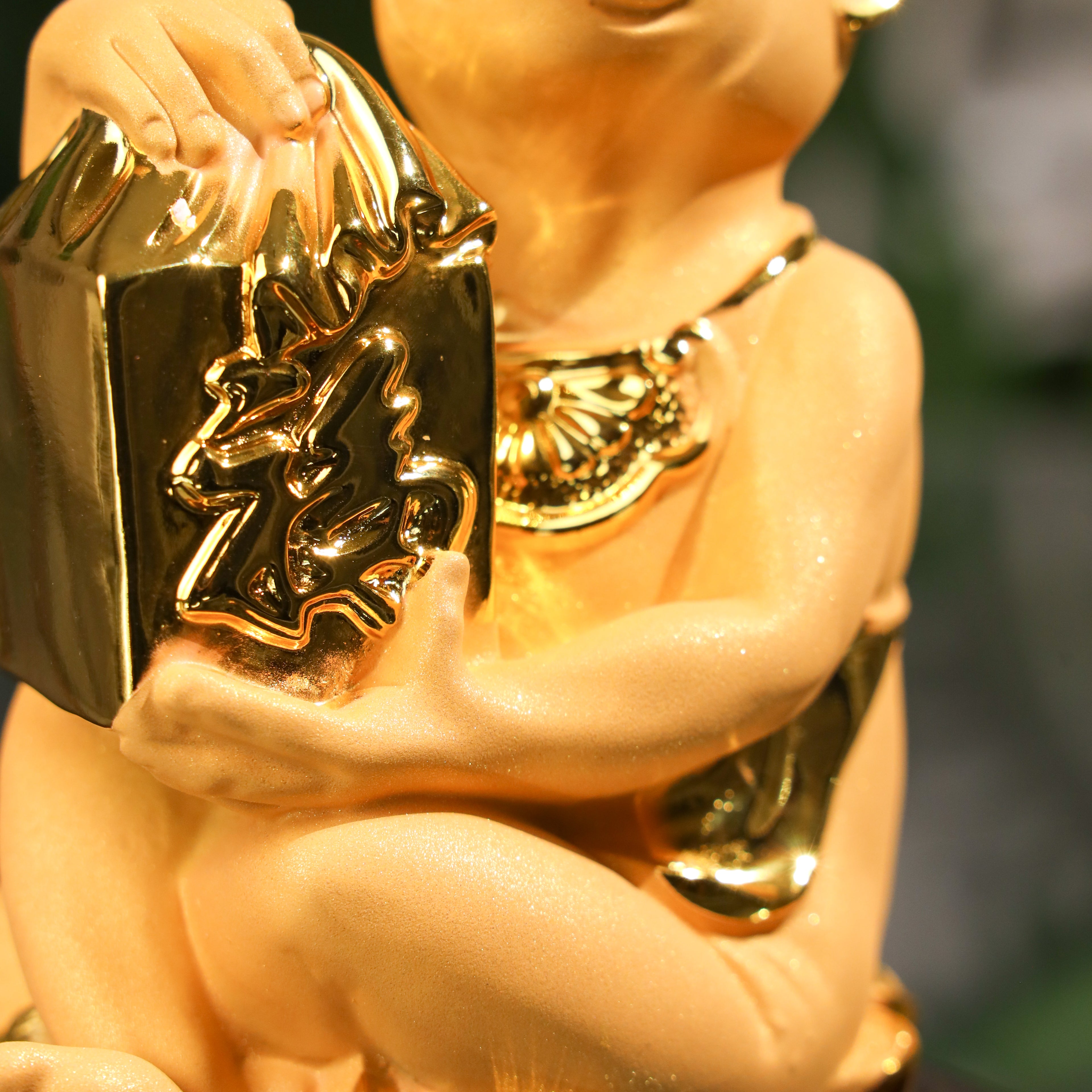 Golden Zodiac Monkey of Creative Success 18cm