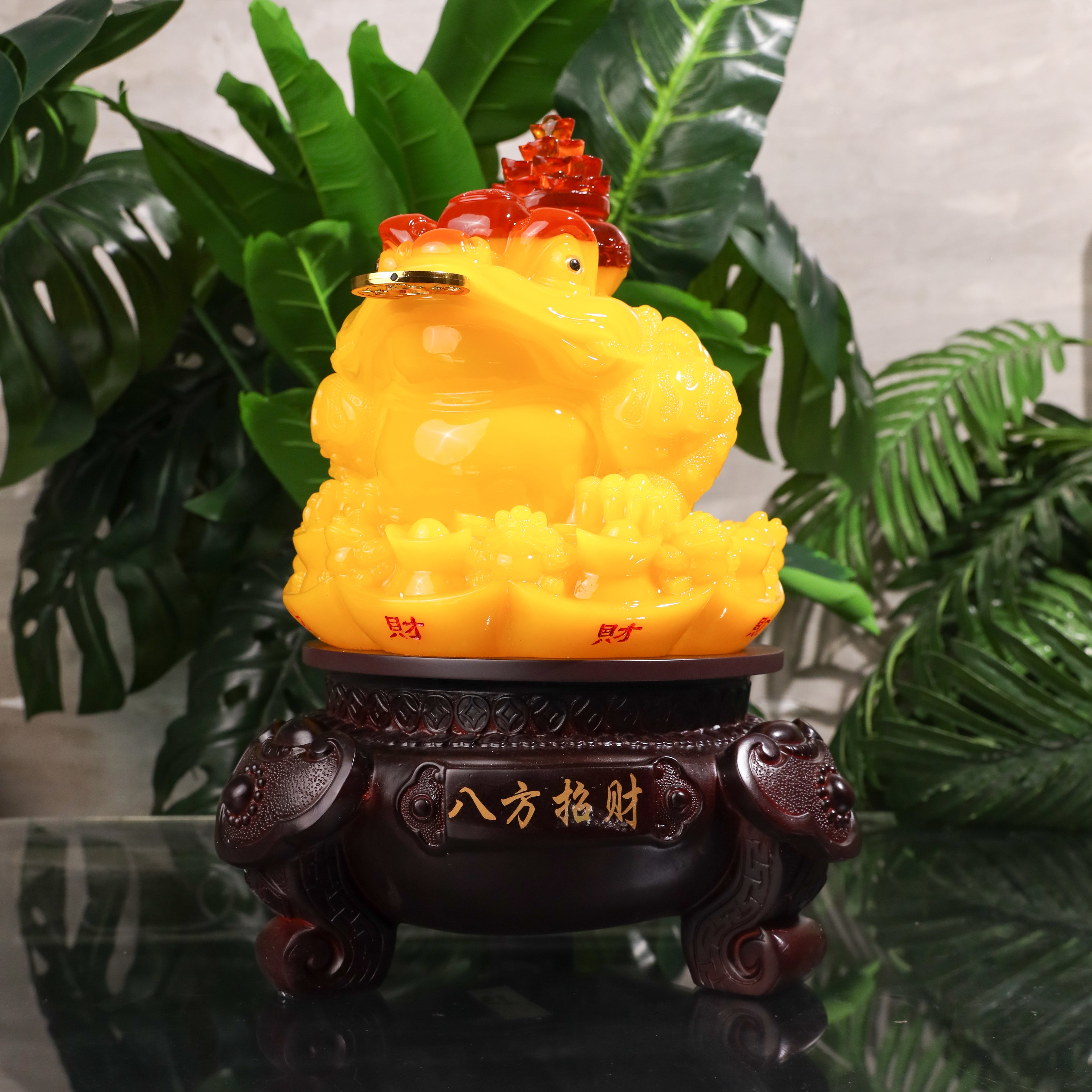 Bright Yellow Sunshine Money Frog 39cm