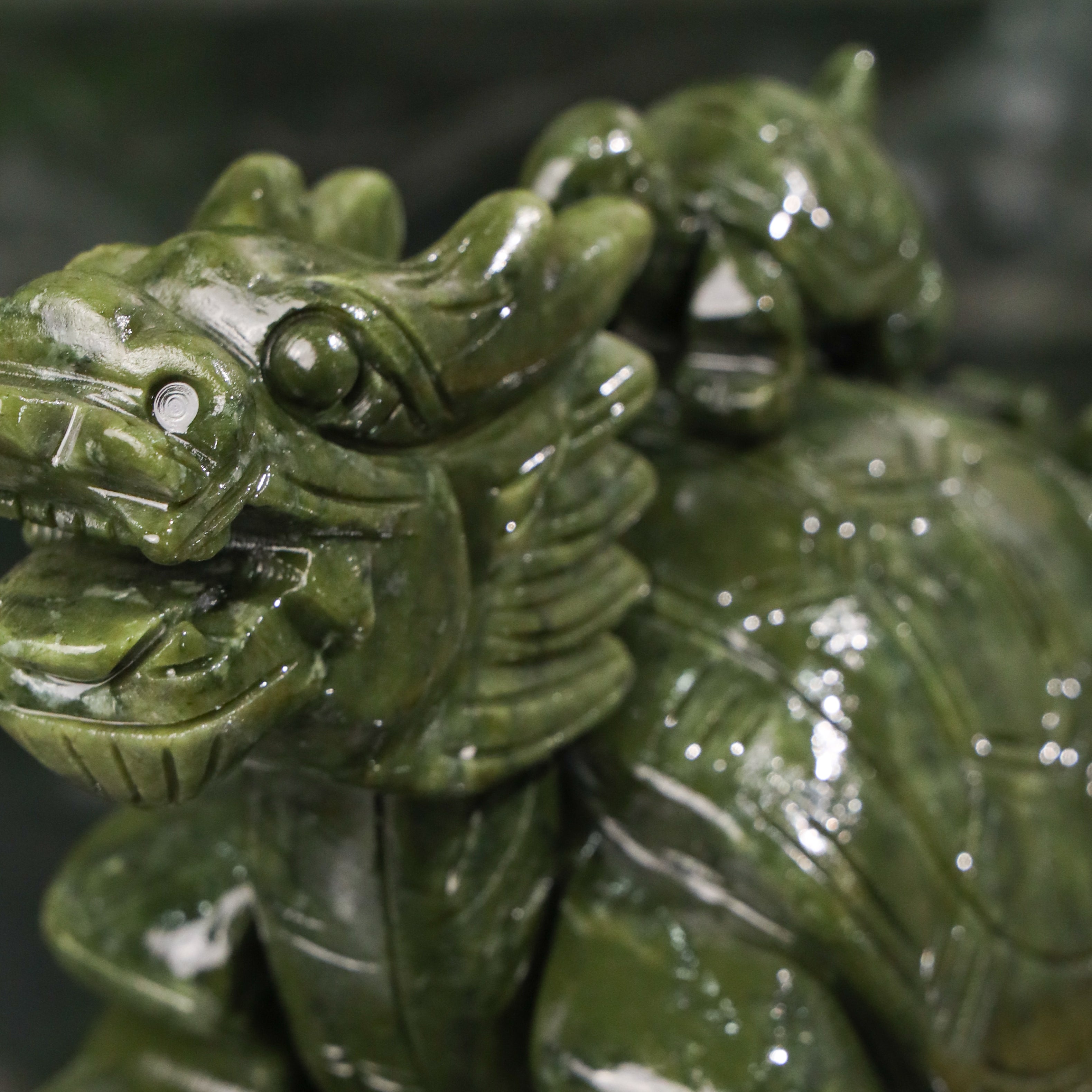 Jade Dragon Turtle of Generational Prosperity 25cm