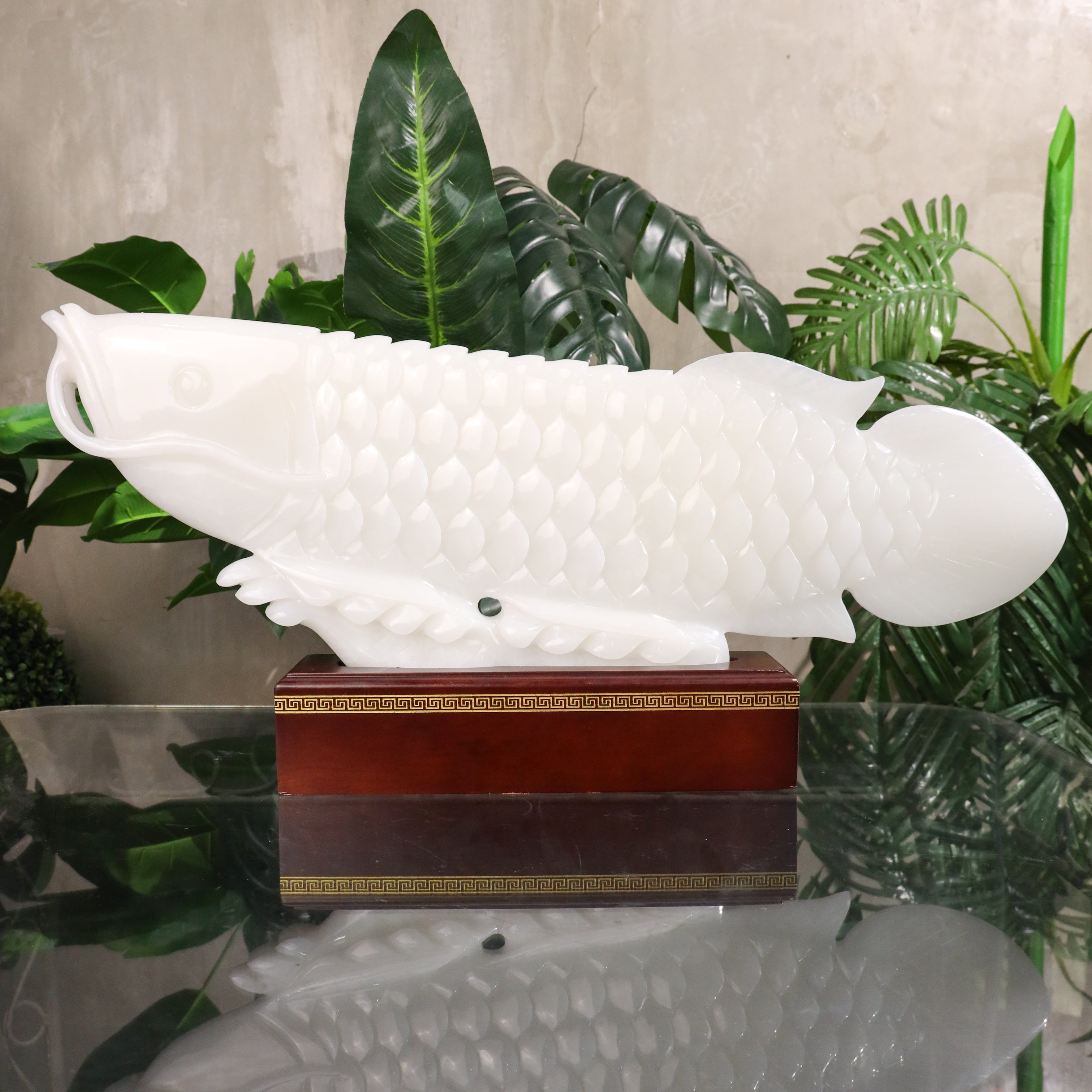 "Succeed In Business" - Jade Arowana 70cm