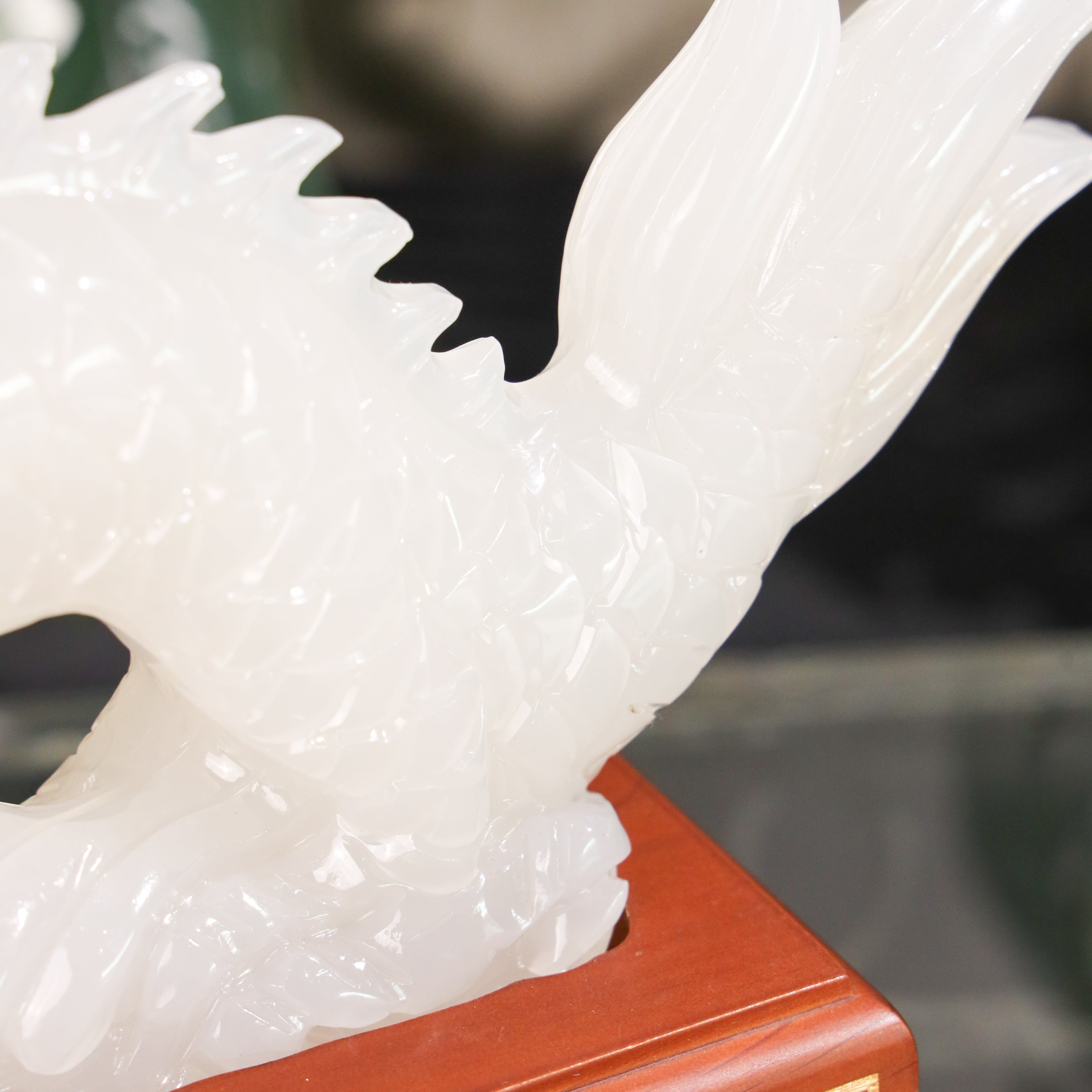 "Attract Power and Success" - Jade Dragon 42cm