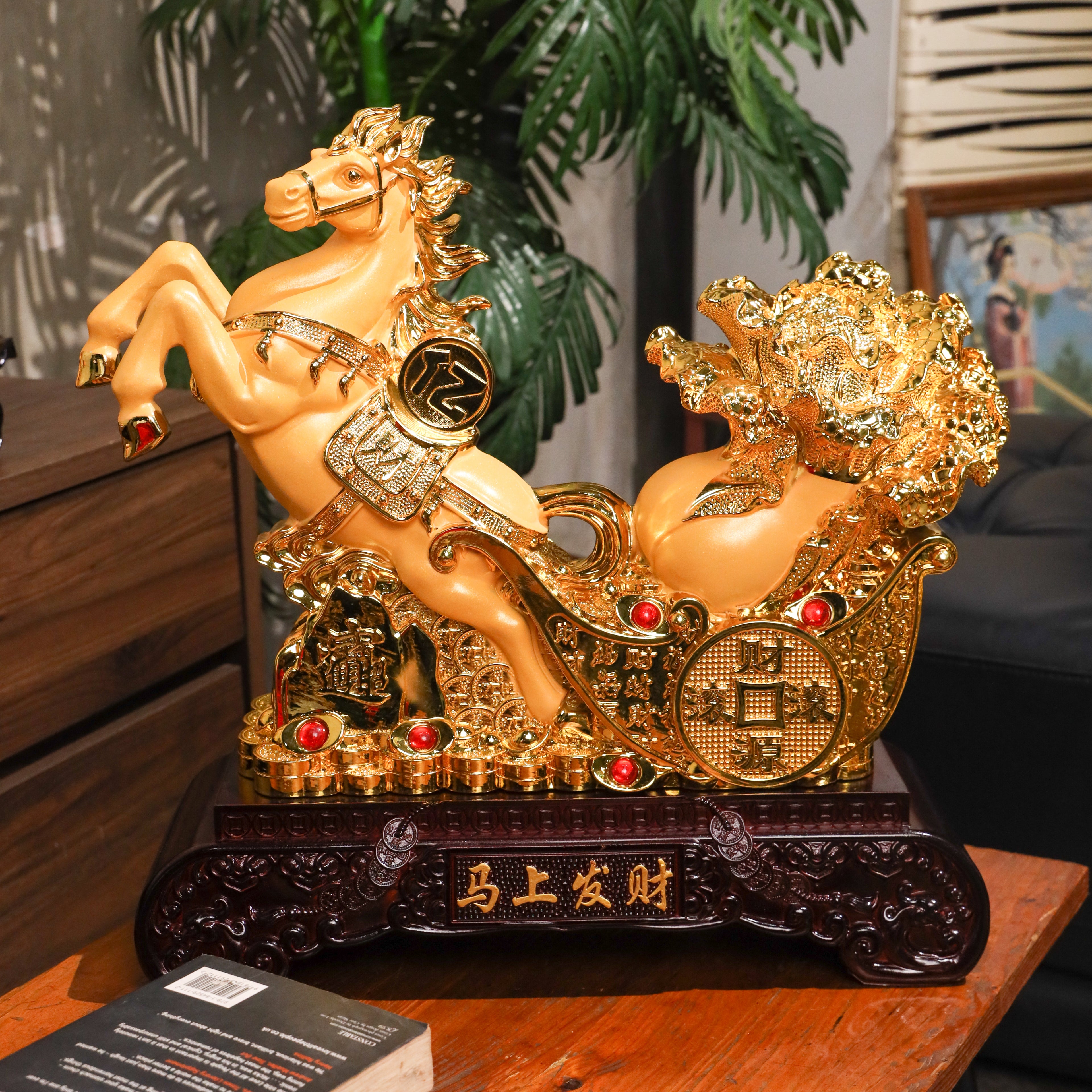 Wealth Harvester Victory Horse with Cabbage 46cm