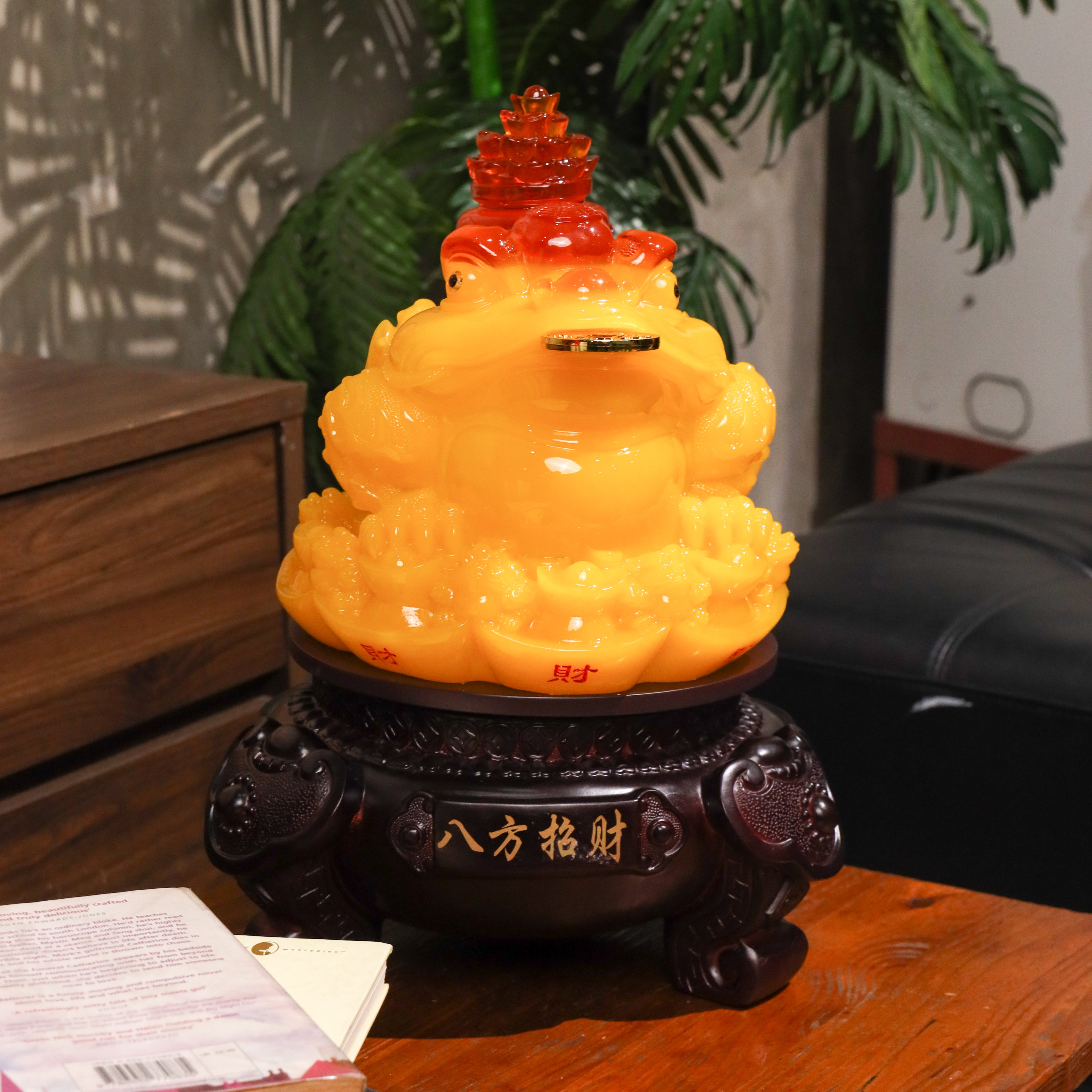 Bright Yellow Sunshine Money Frog 39cm