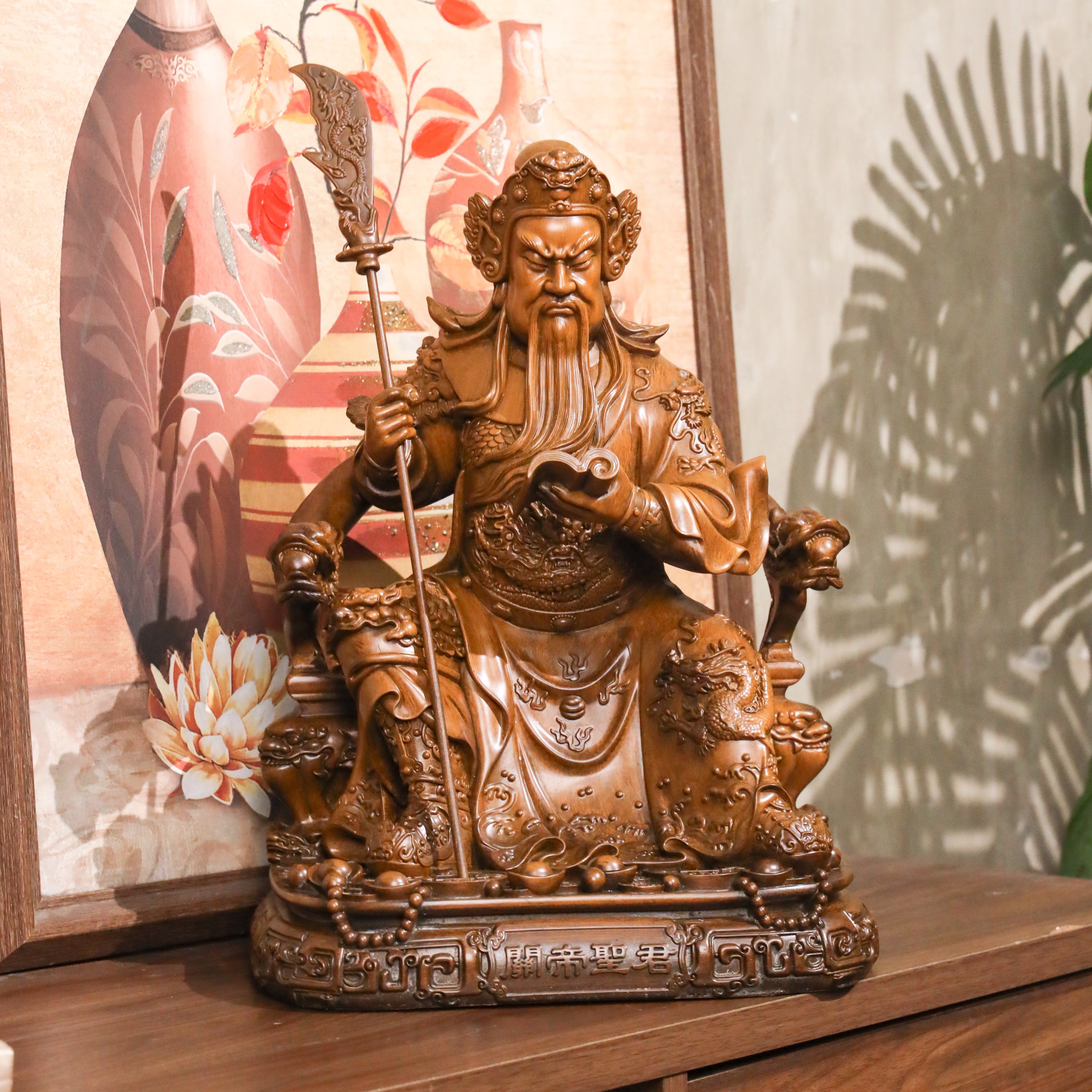 Seated Guan Gong of Wise Authority 46cm