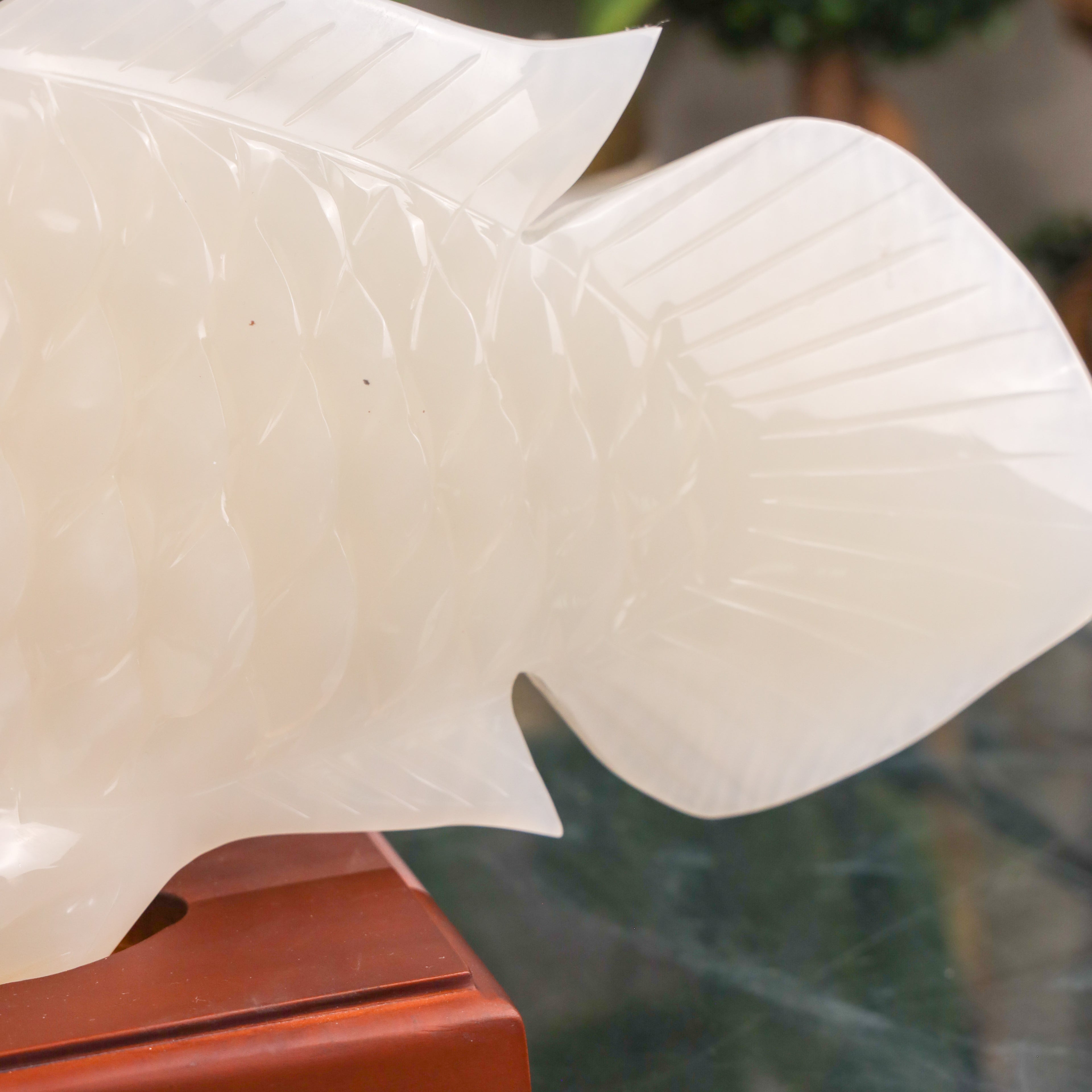 "Strengthen Business Luck" - Jade Arowana 62cm