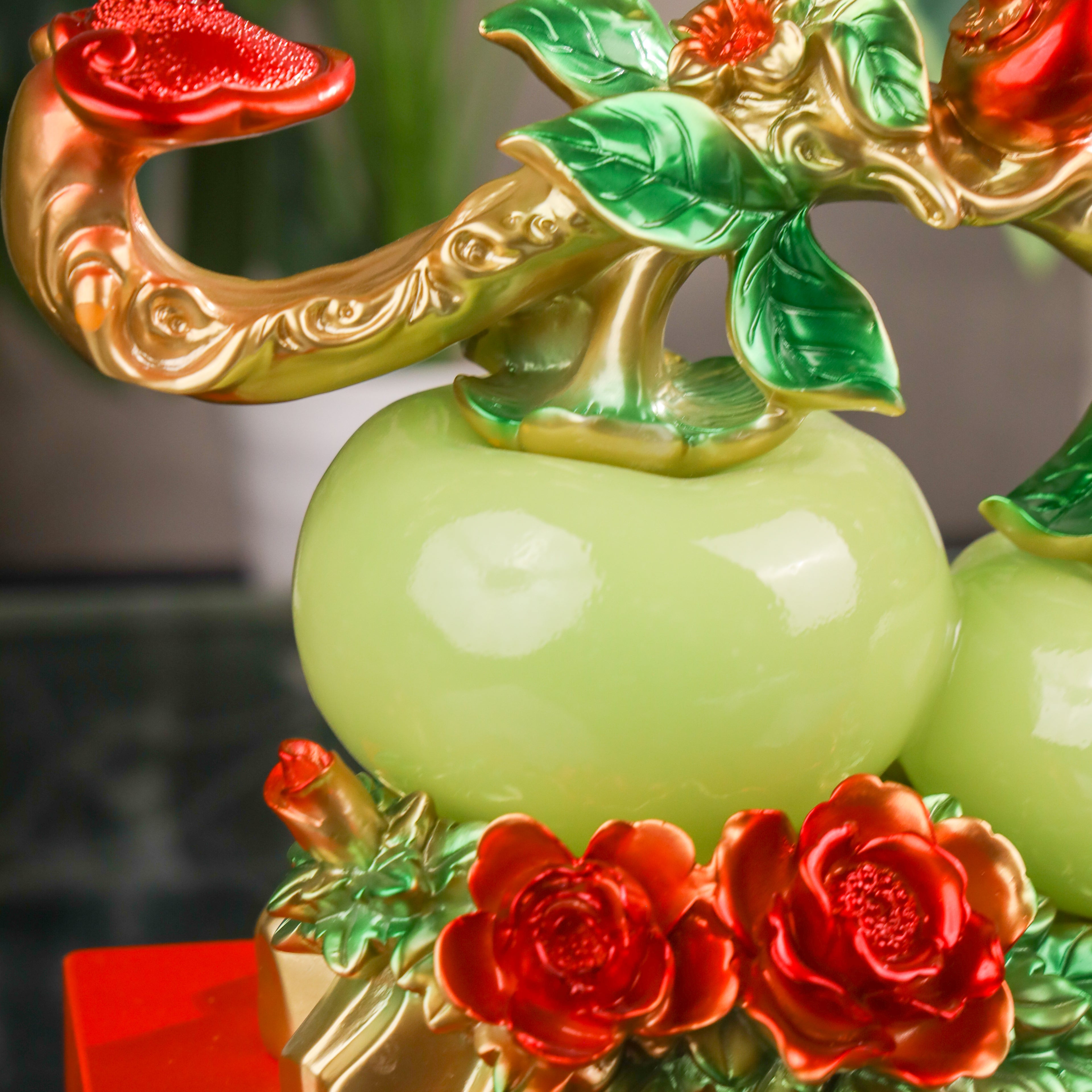 Fruits of Wealth and Happiness Persimmons 32cm