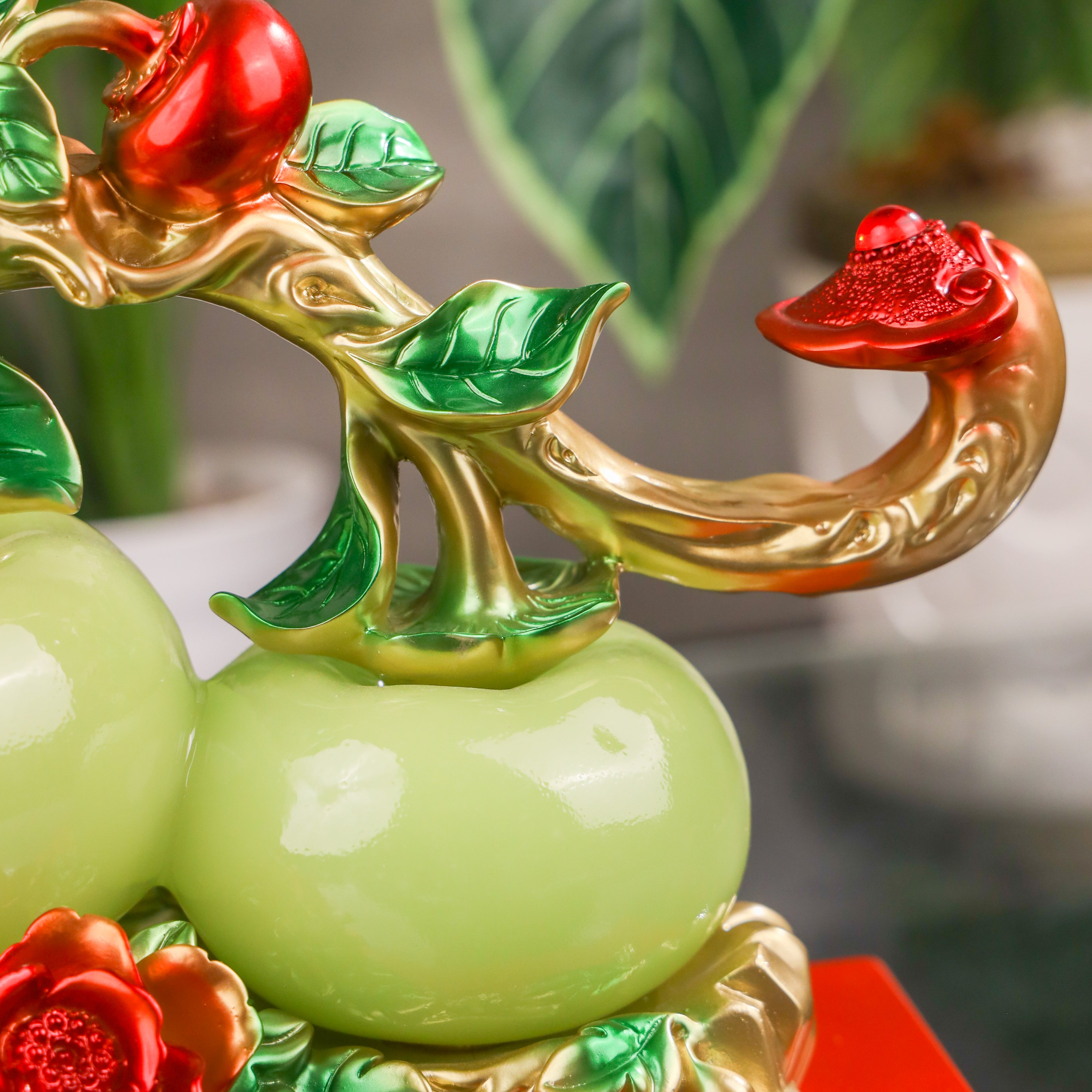 Fruits of Wealth and Happiness Persimmons 32cm