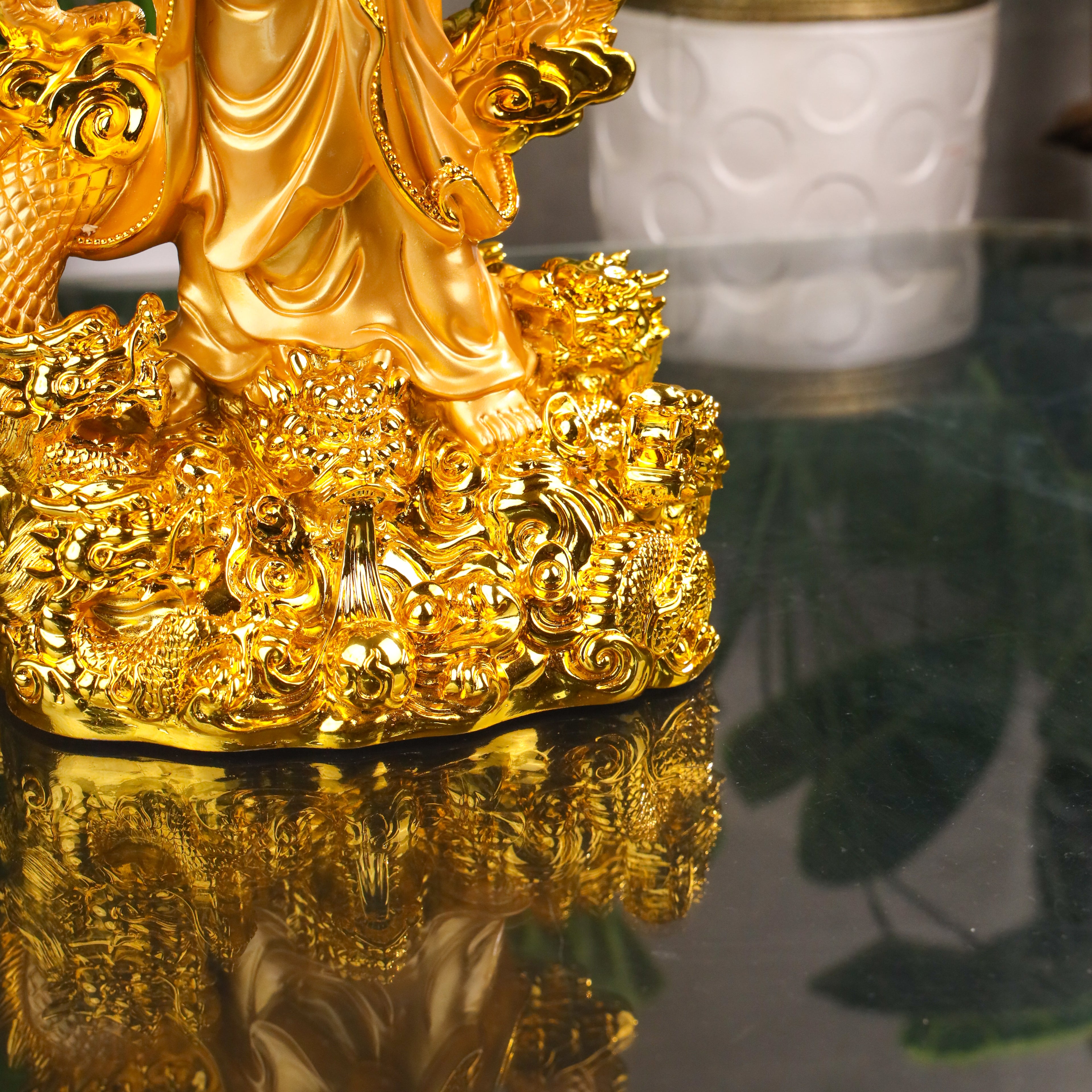 Empress of Protection Golden Guan Yin 44cm