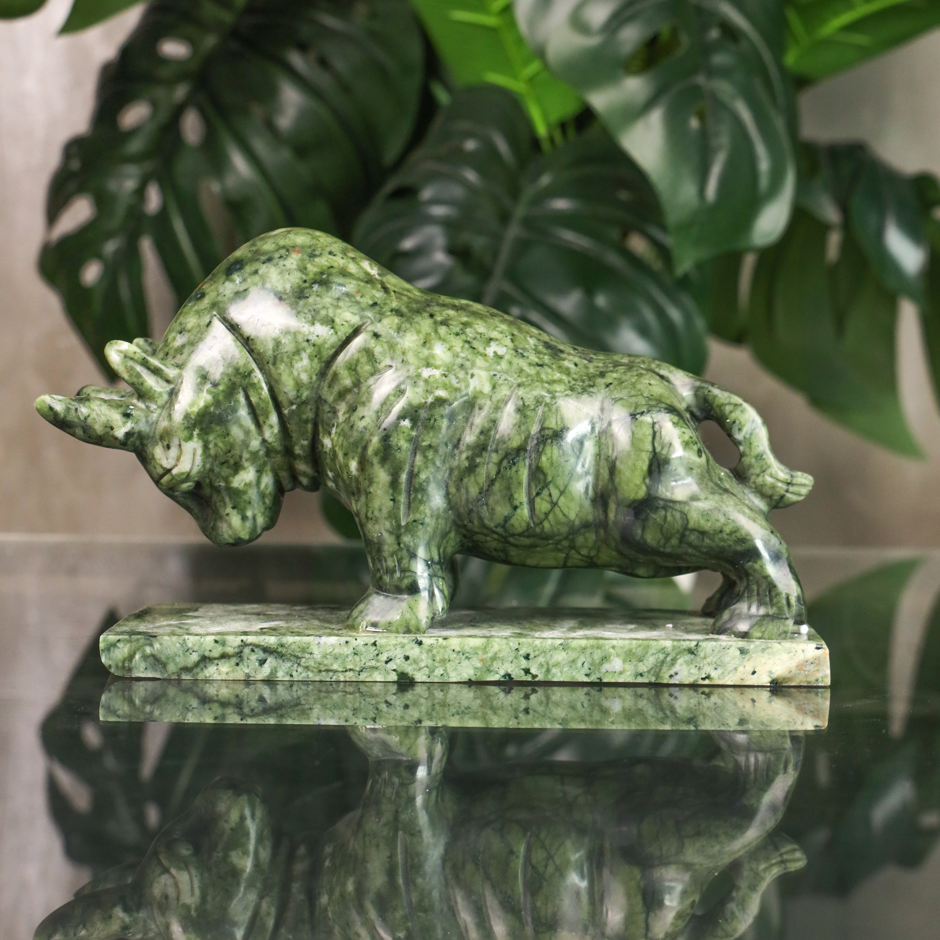 Mighty Jade Ox for Reliable Luck 30cm