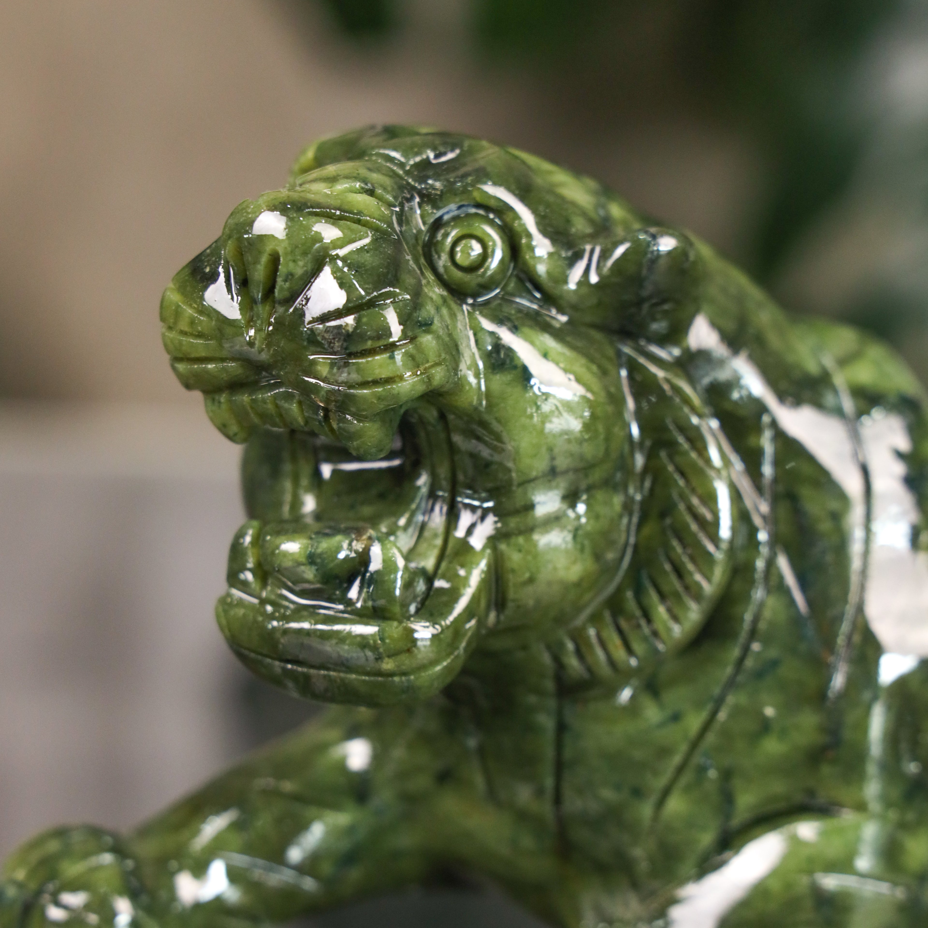 Powerful Jade Tiger of Dominance 28cm