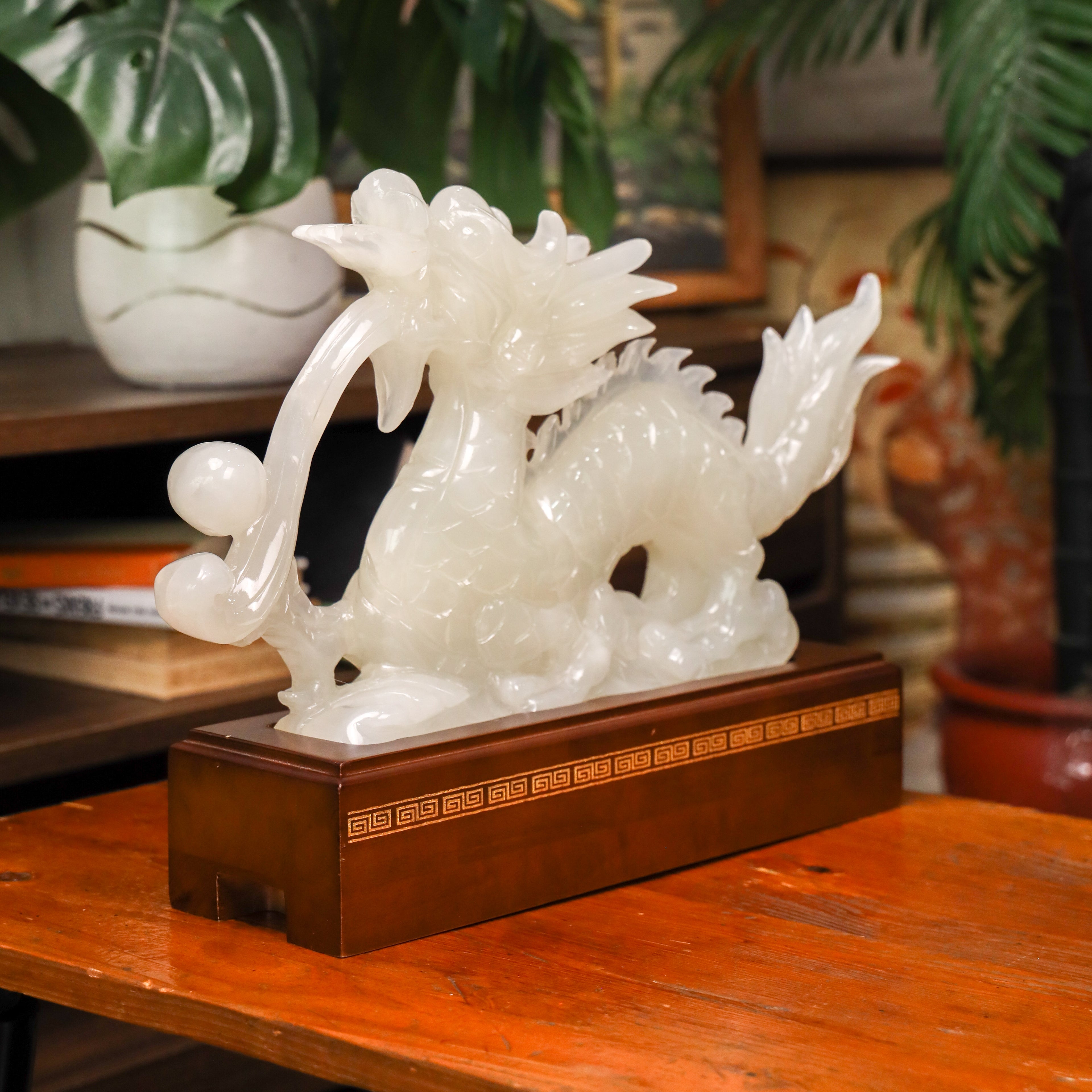 "Attract Power and Victory" - Jade Dragon 42cm
