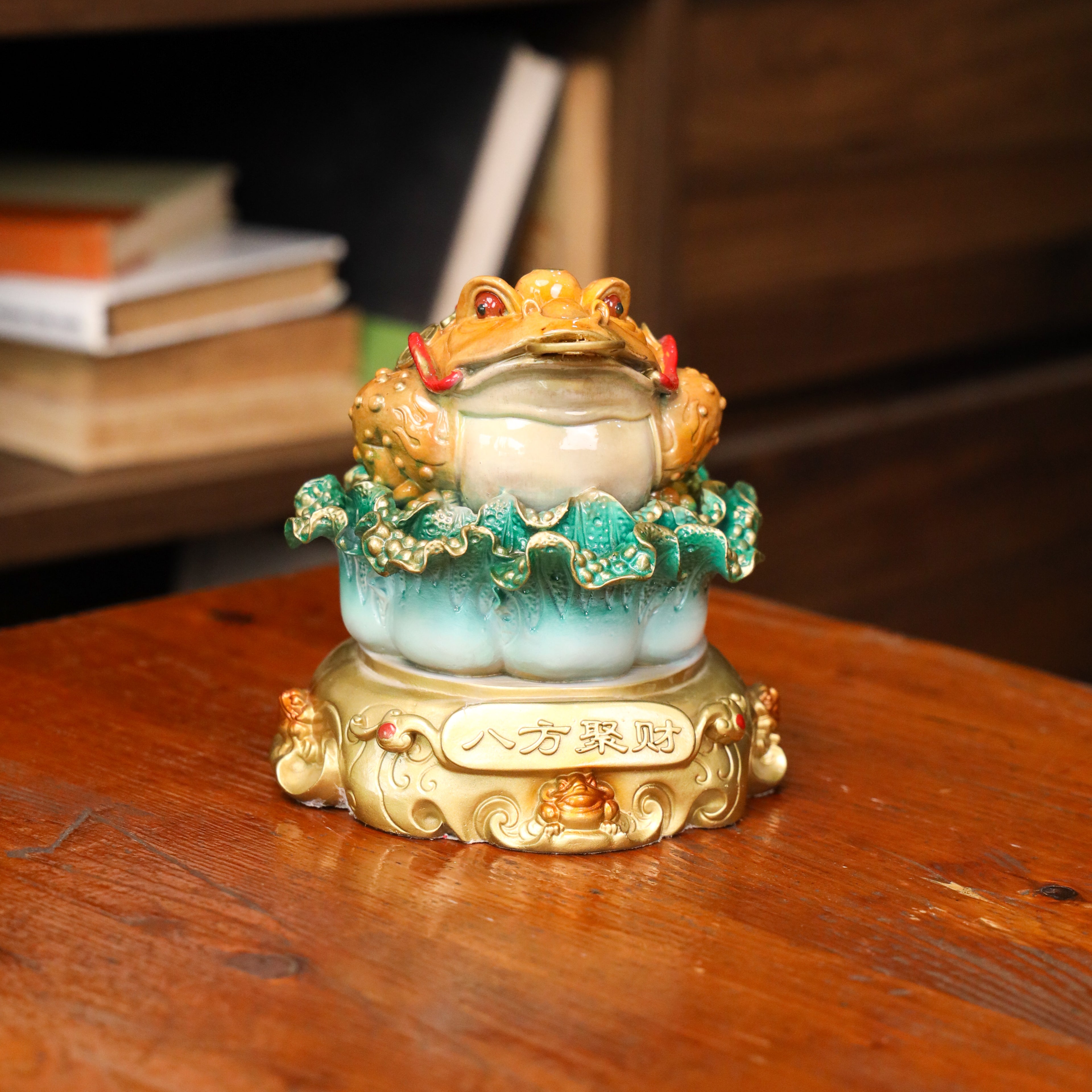 Harvester of Fortune - Money Frog & Cabbage 14cm