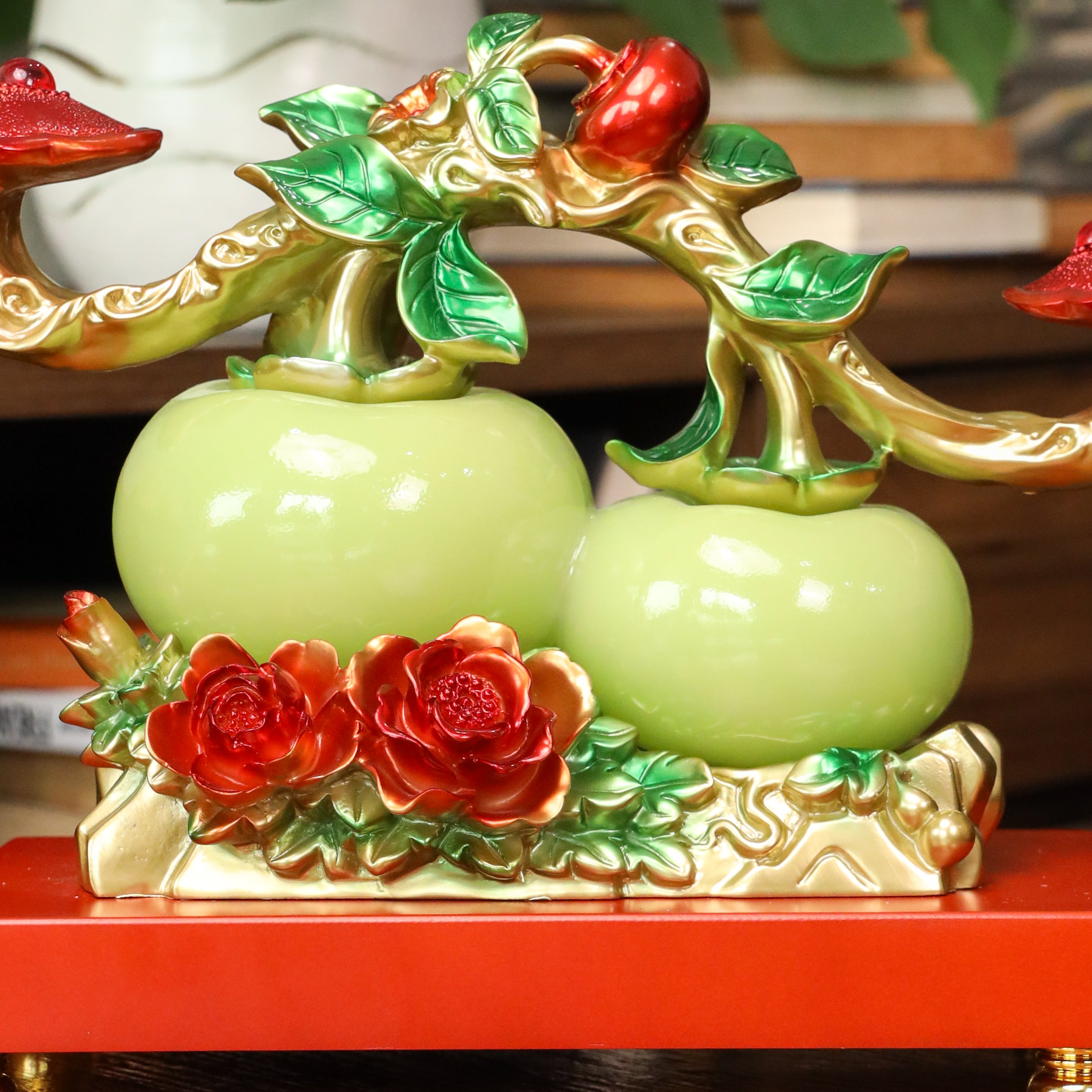 Fruits of Wealth and Happiness Persimmons 32cm