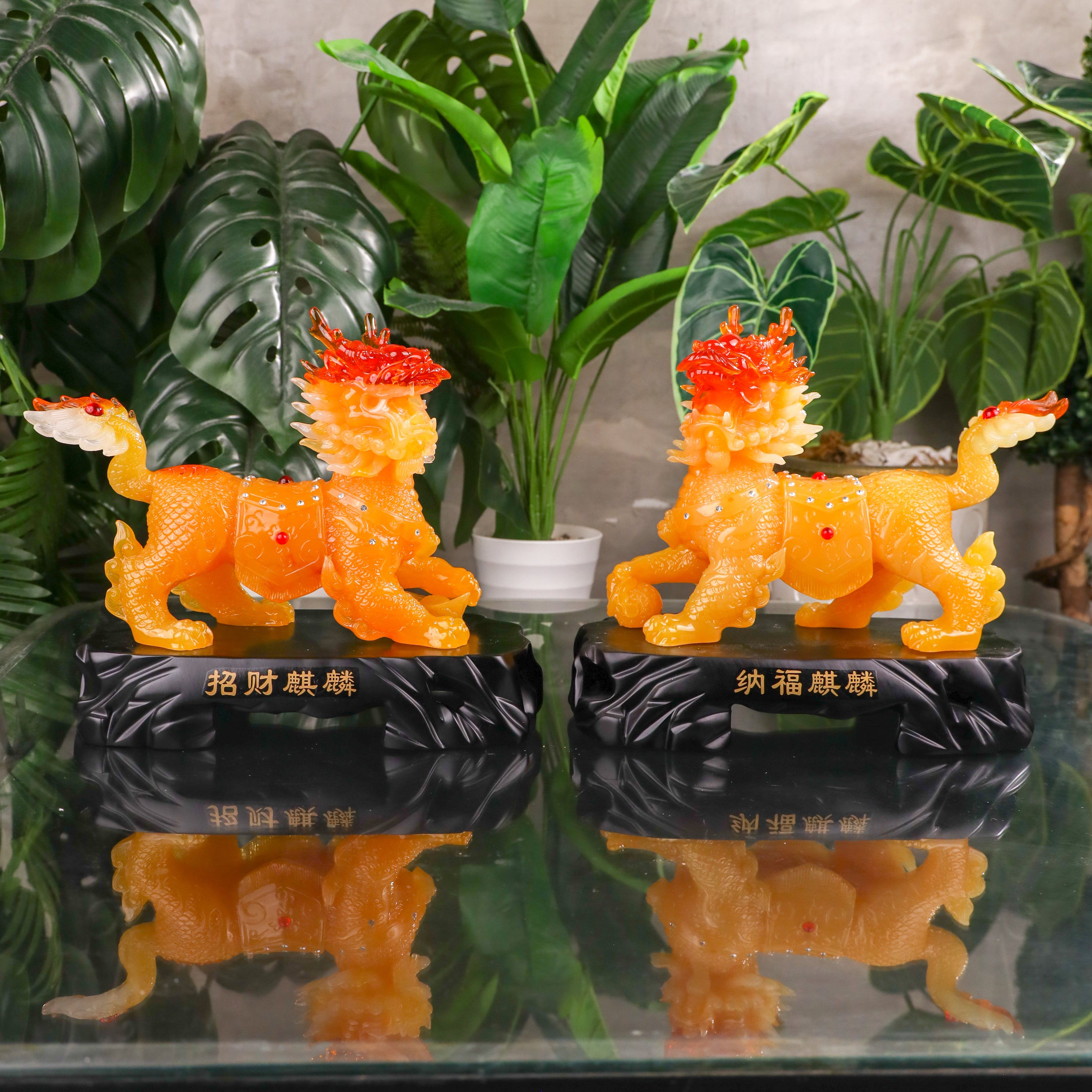 Royal Yellow Guardians of Peace Qilin 31cm