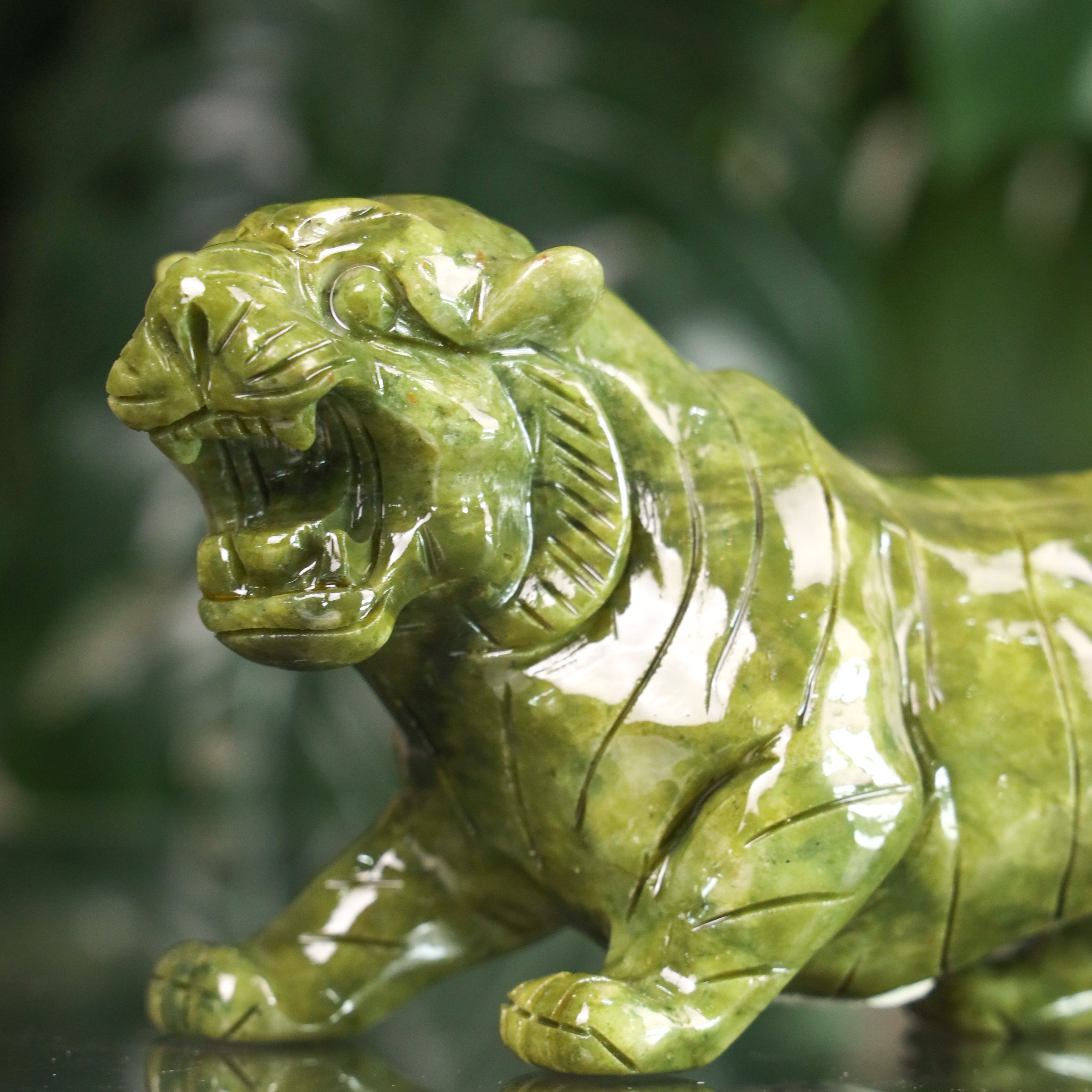 Jade Zodiac Tiger for Fearless Victory 19cm