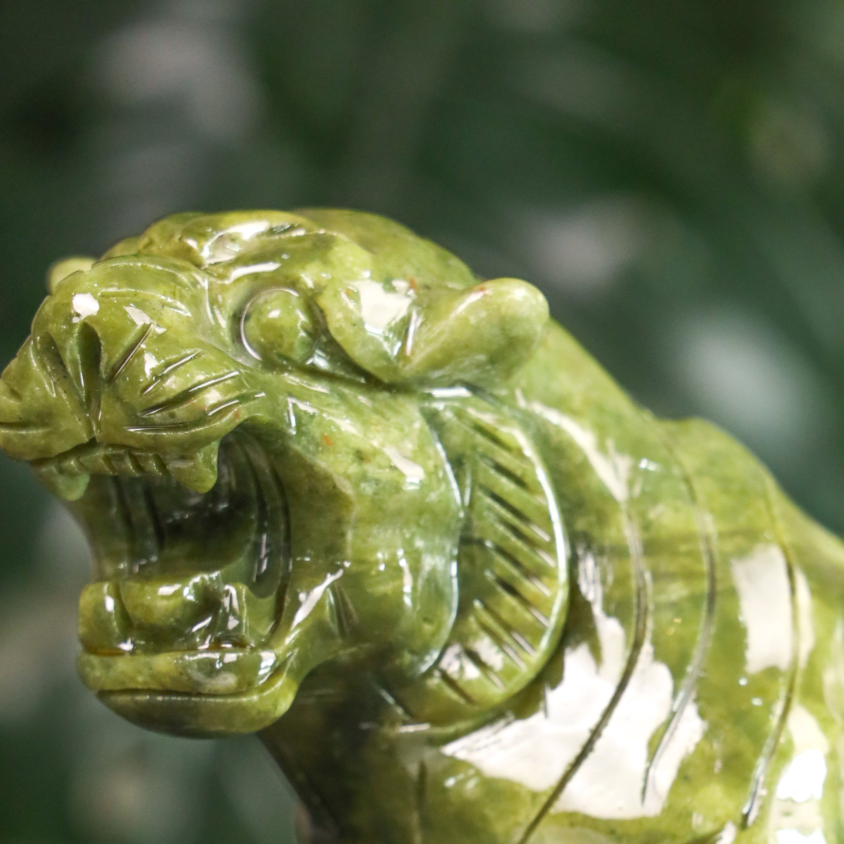 Jade Zodiac Tiger for Fearless Victory 19cm