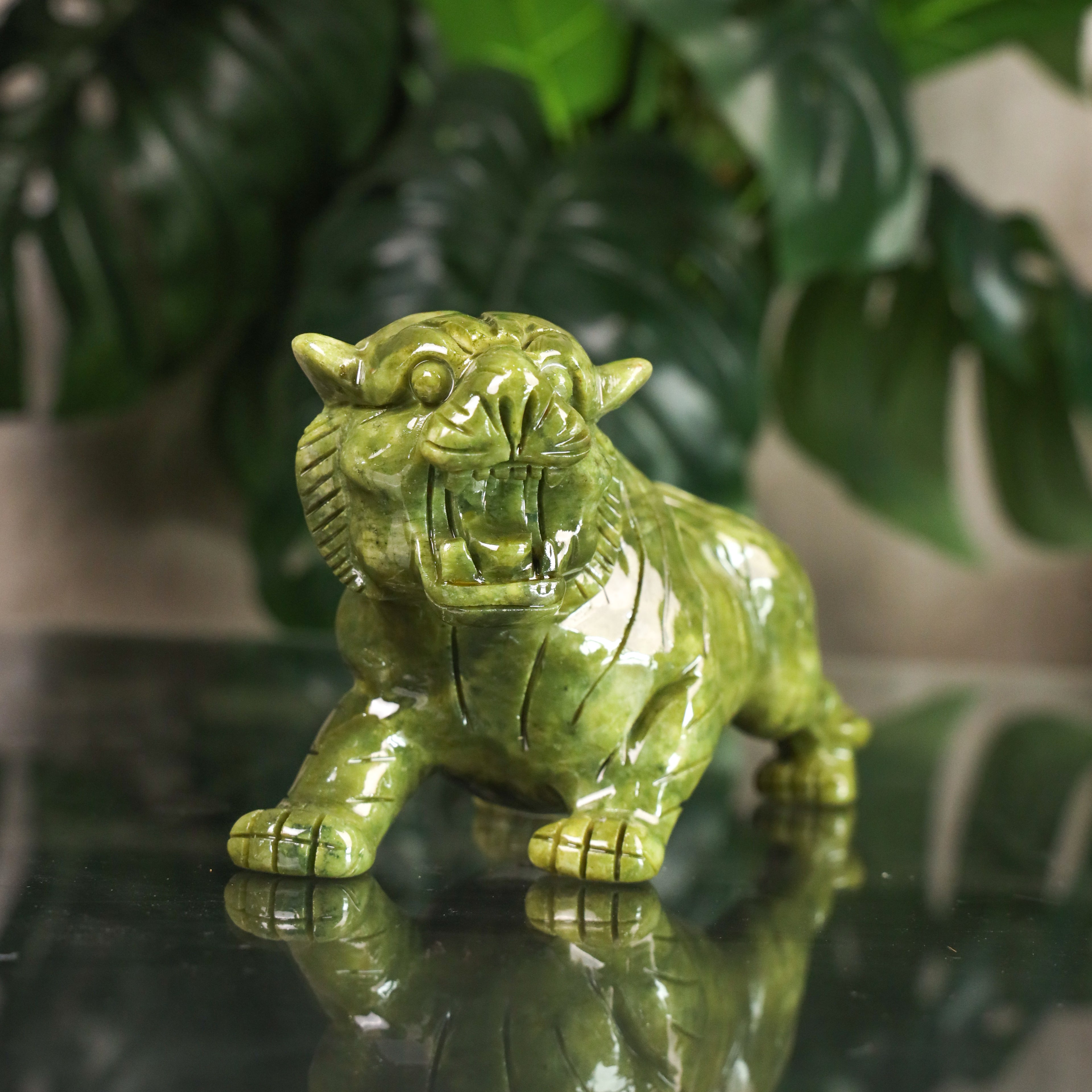 Jade Zodiac Tiger for Fearless Victory 19cm