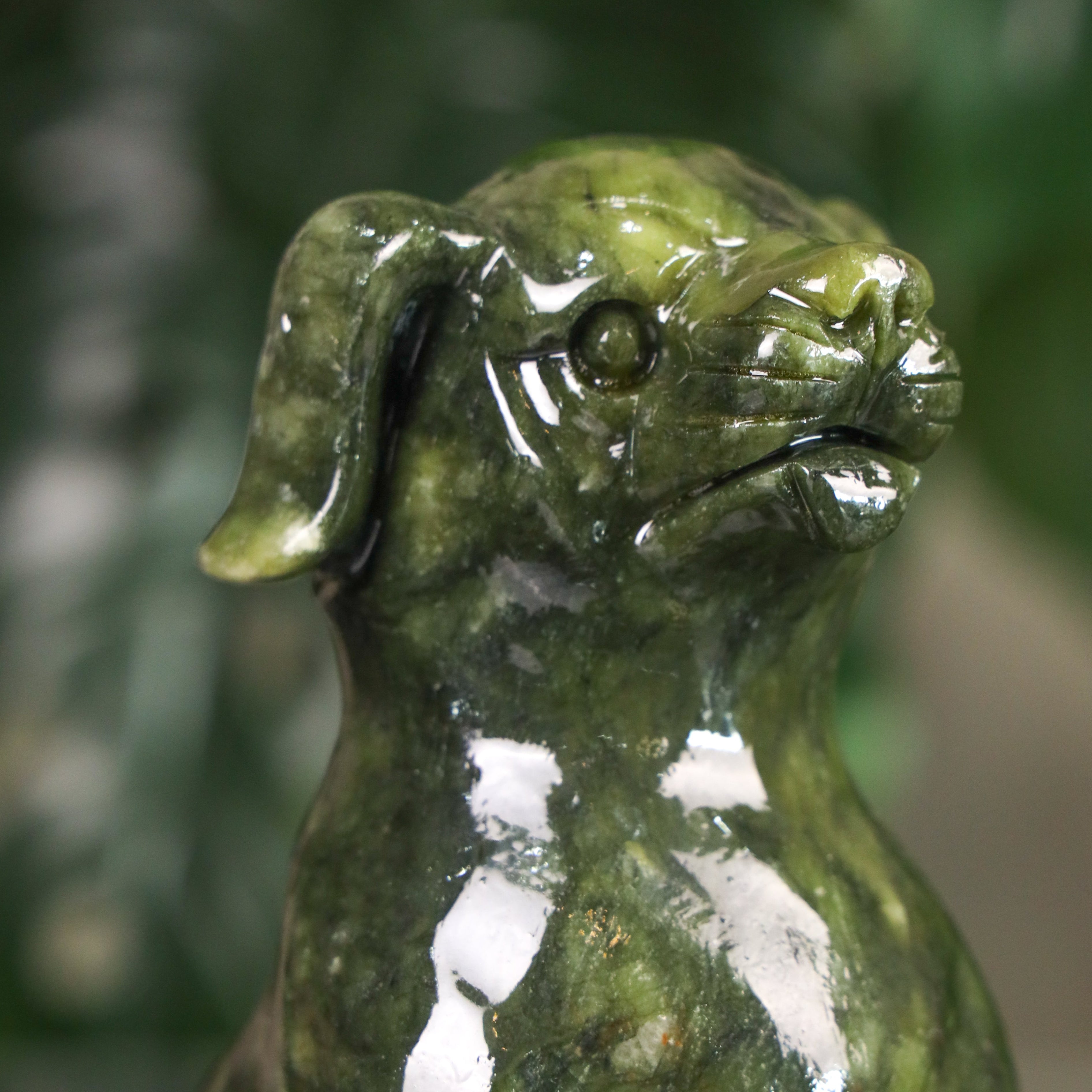 Jade Zodiac Dog for Loyal Protection 16cm