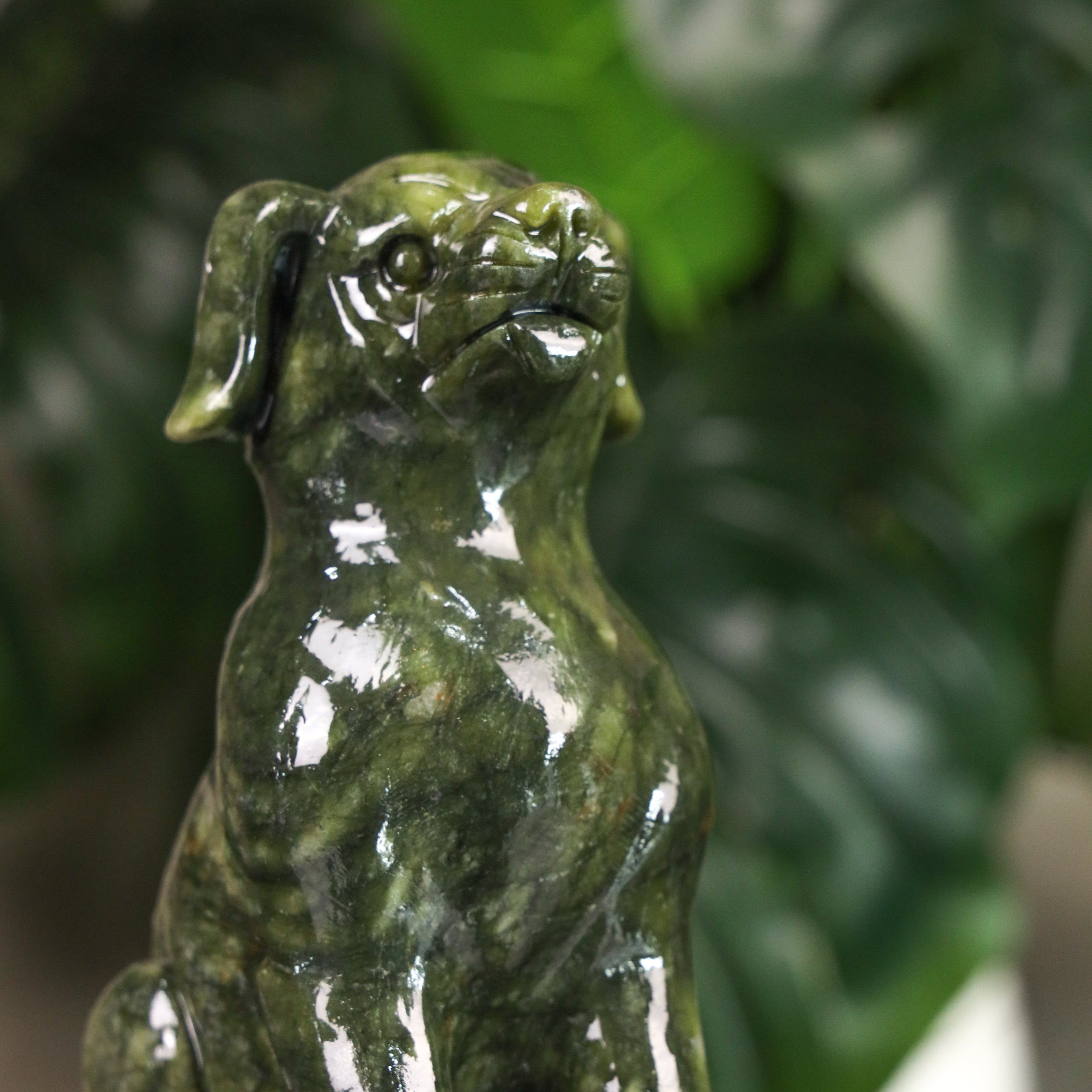 Jade Zodiac Dog for Loyal Protection 16cm