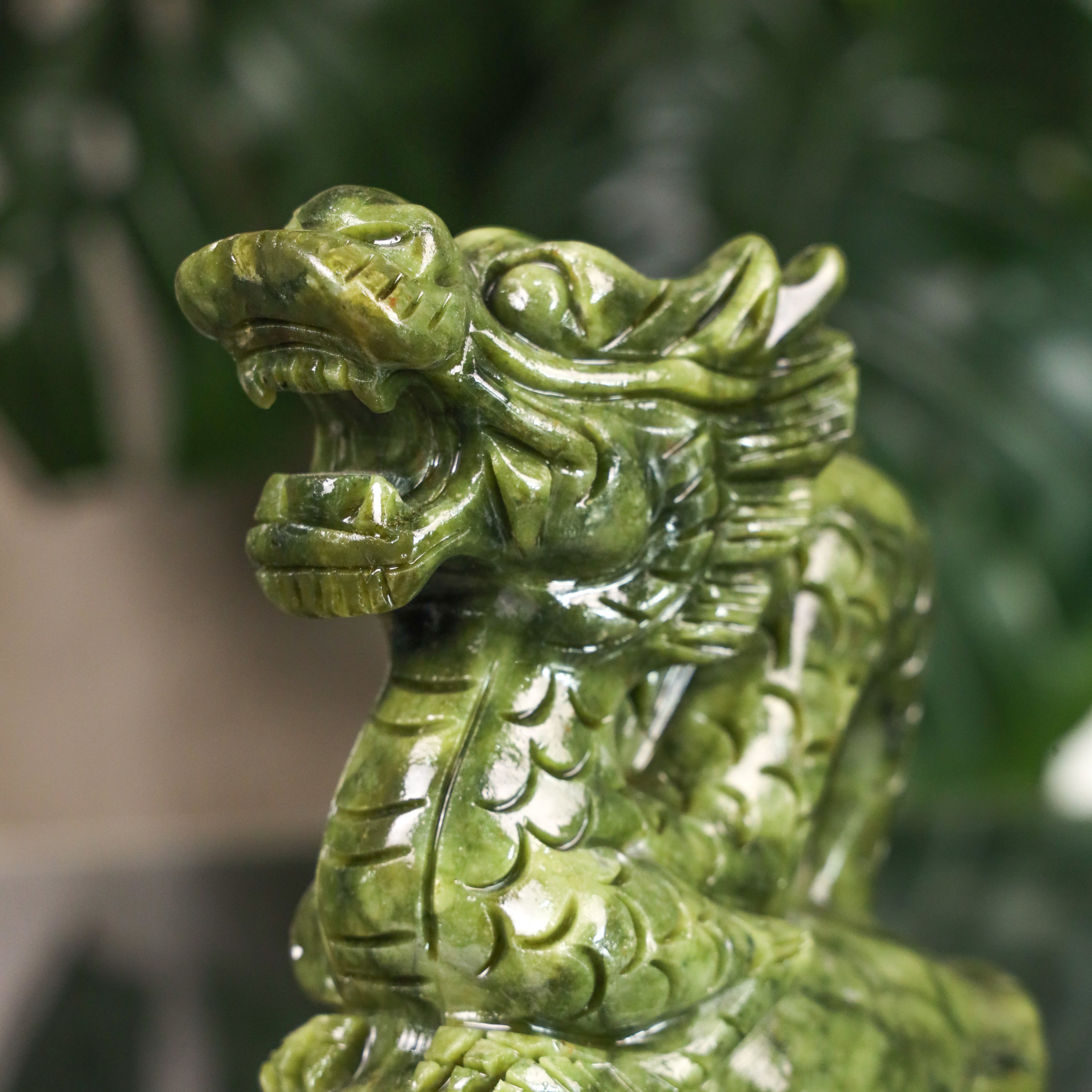 Jade Zodiac Dragon for Majestic Power 17cm