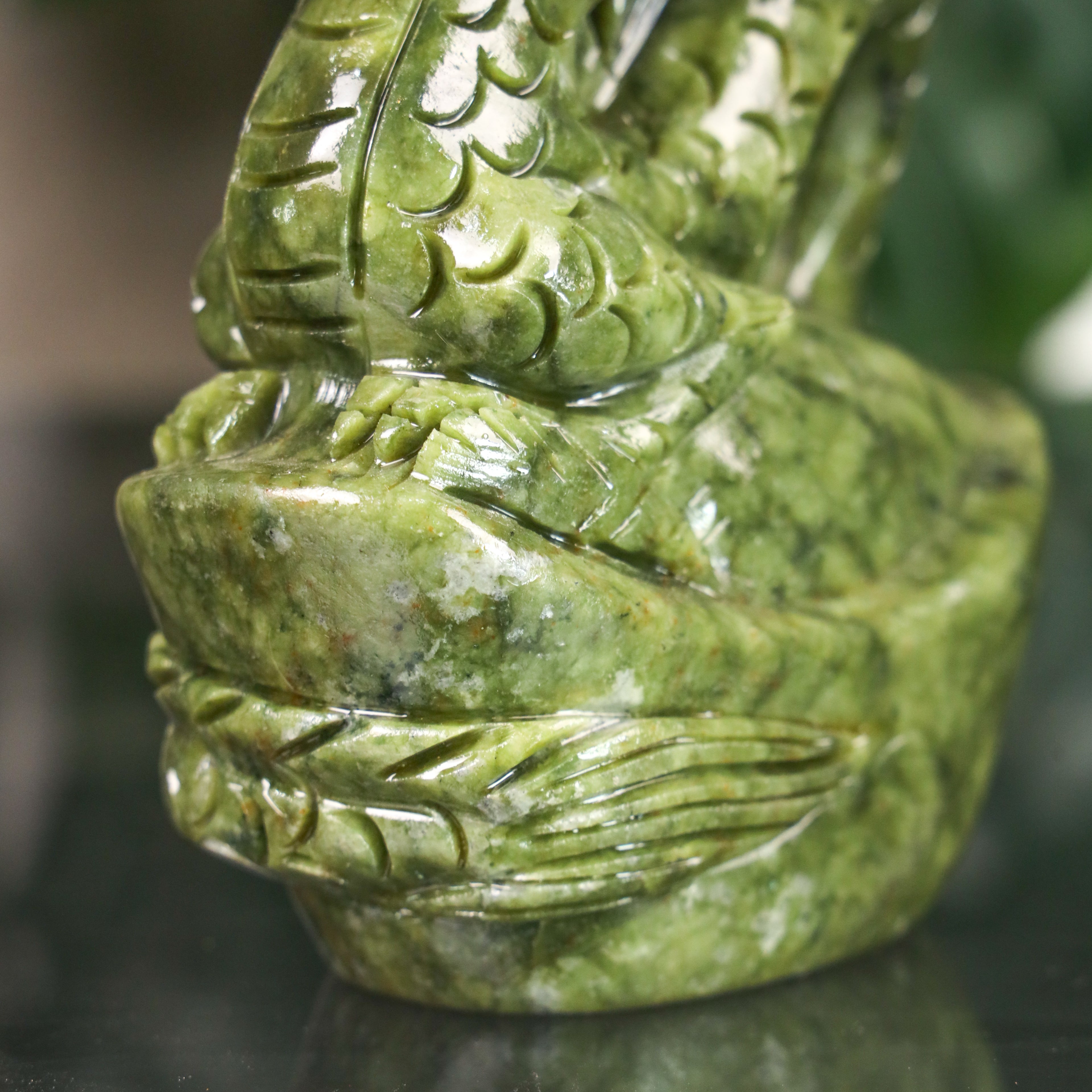 Jade Zodiac Dragon for Majestic Power 17cm