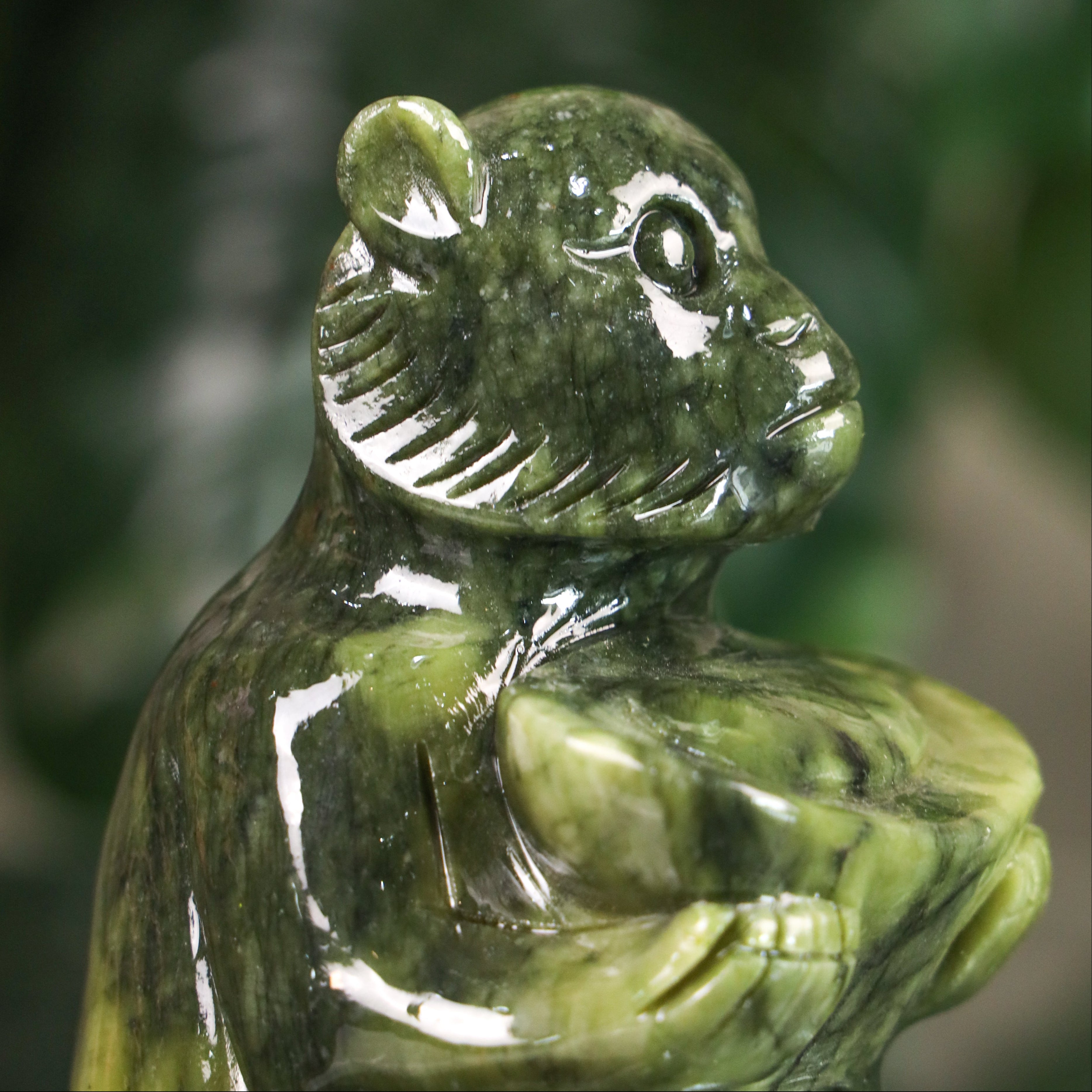 Jade Zodiac Monkey for Clever Ideas 14cm