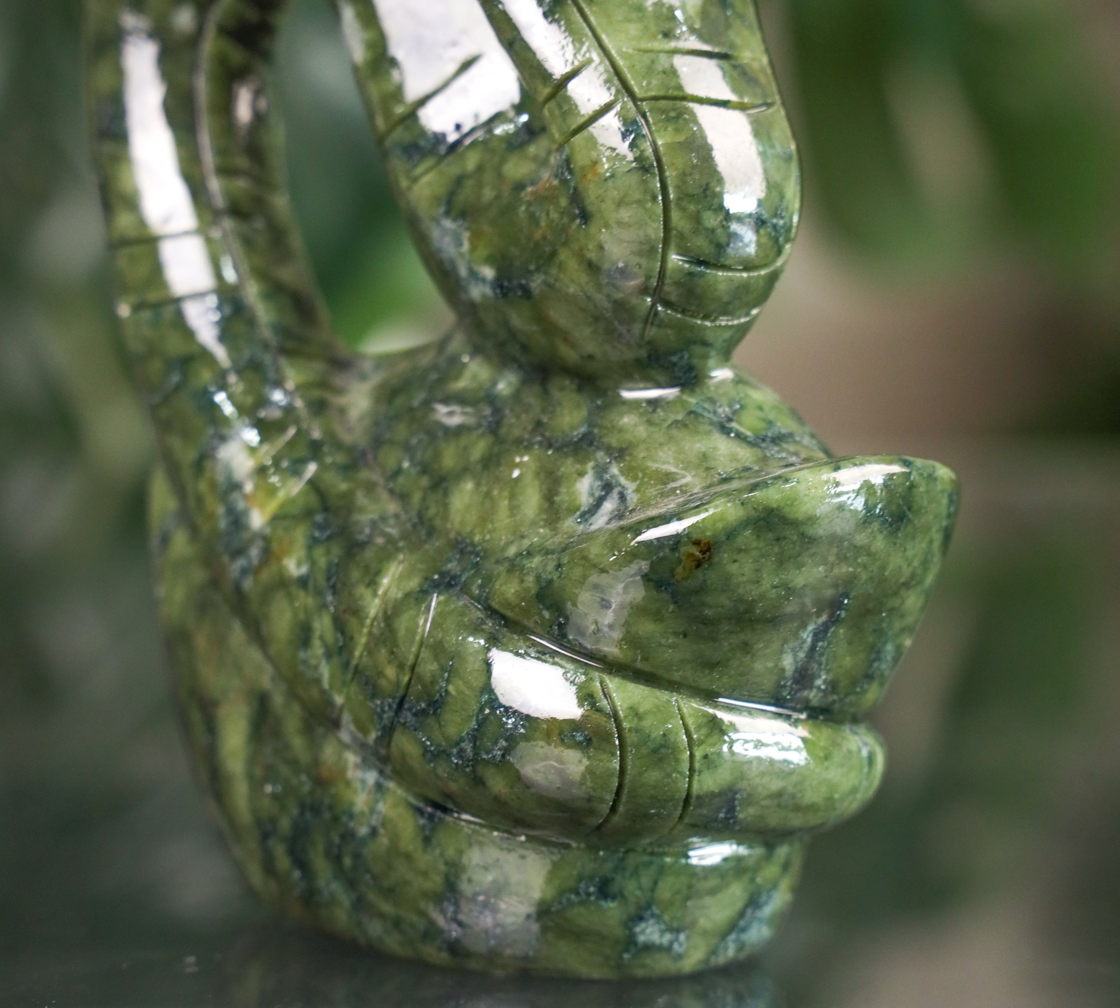 Jade Zodiac Snake for Strategic Wisdom 17cm