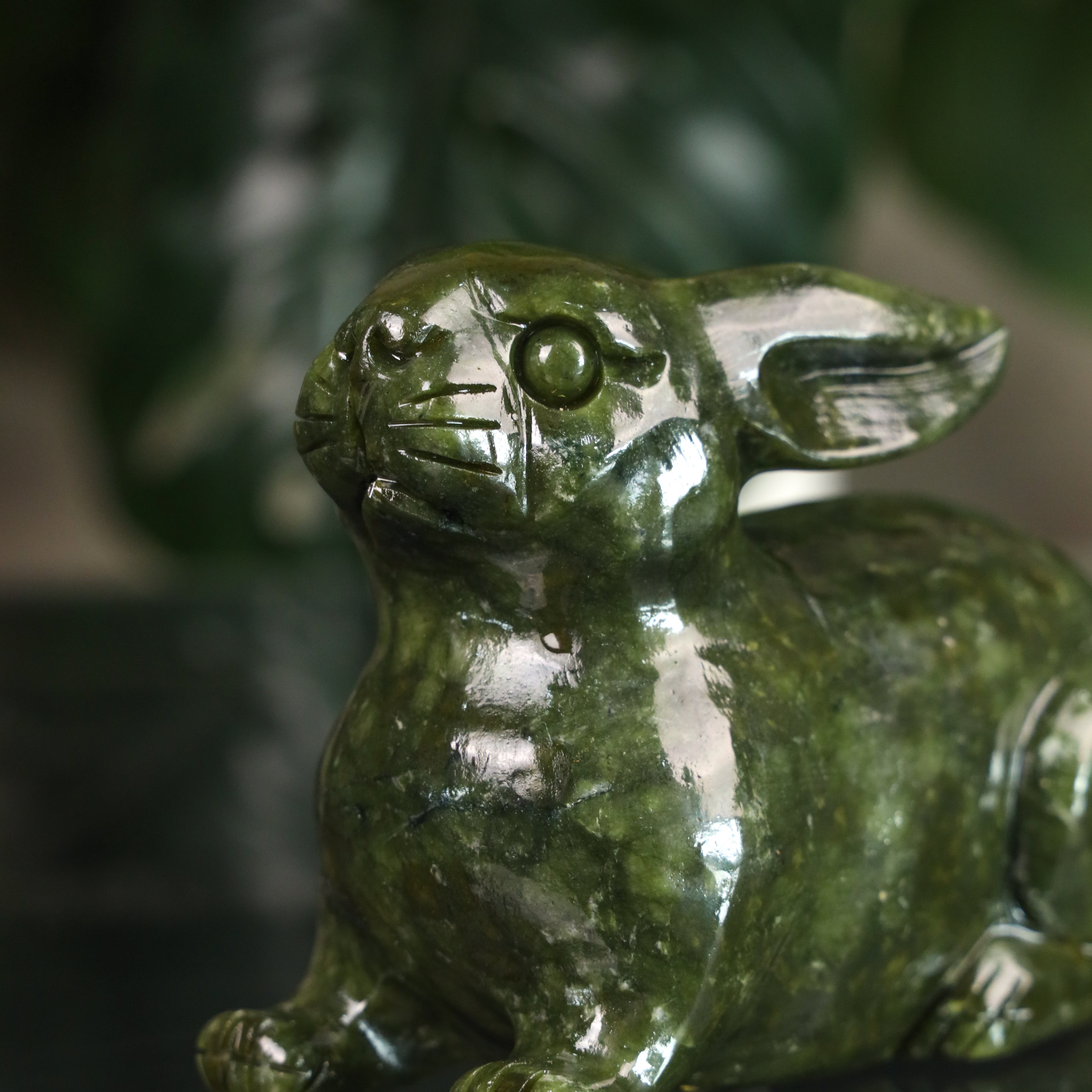 Jade Zodiac Rabbit for Helpful Kindness 14cm