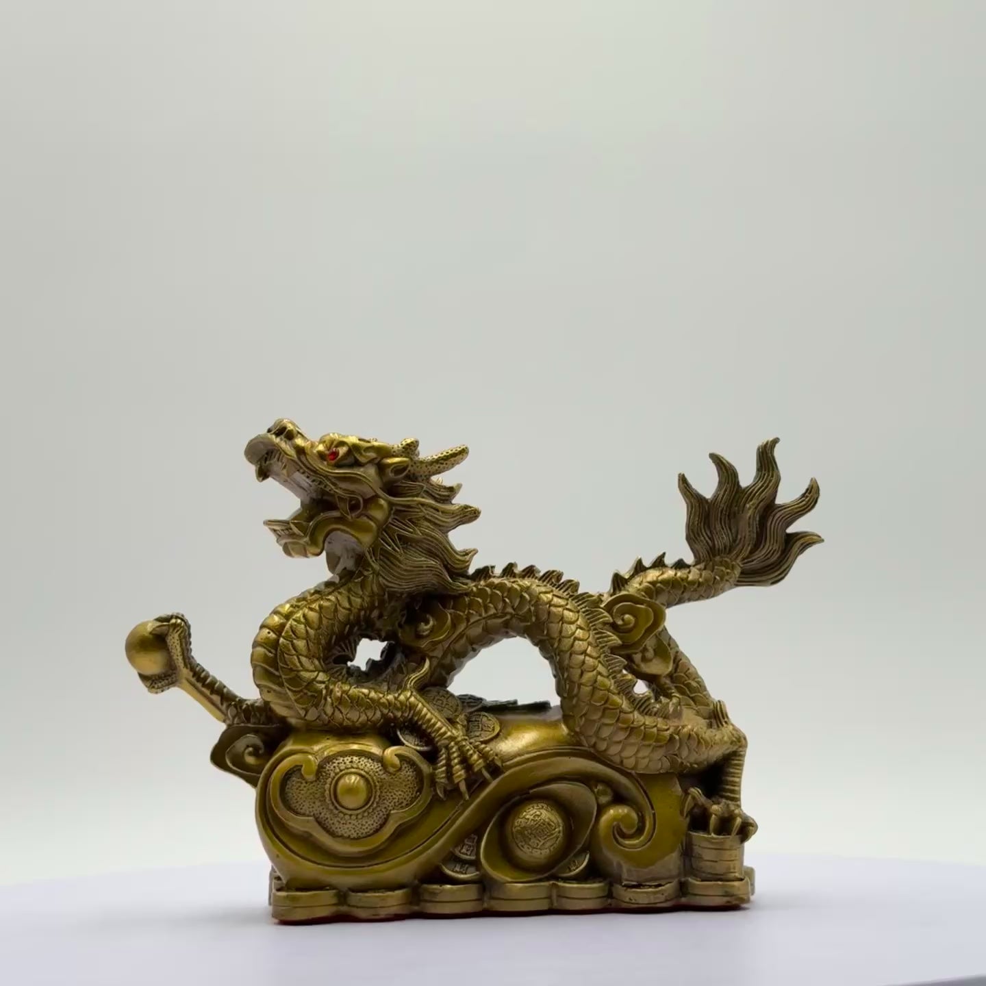 Unshakable Power Brass Dragon 21cm