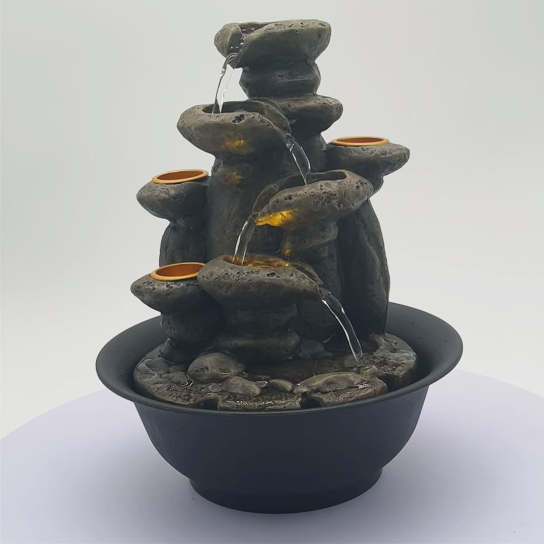 Endless Pour of Good Fortune Fountain 28cm