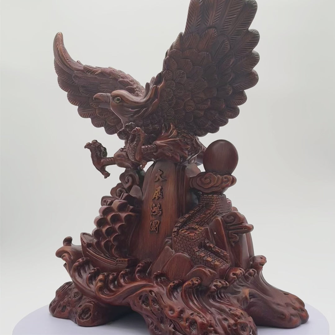 Dominance and Ambition Wood Eagle 45cm