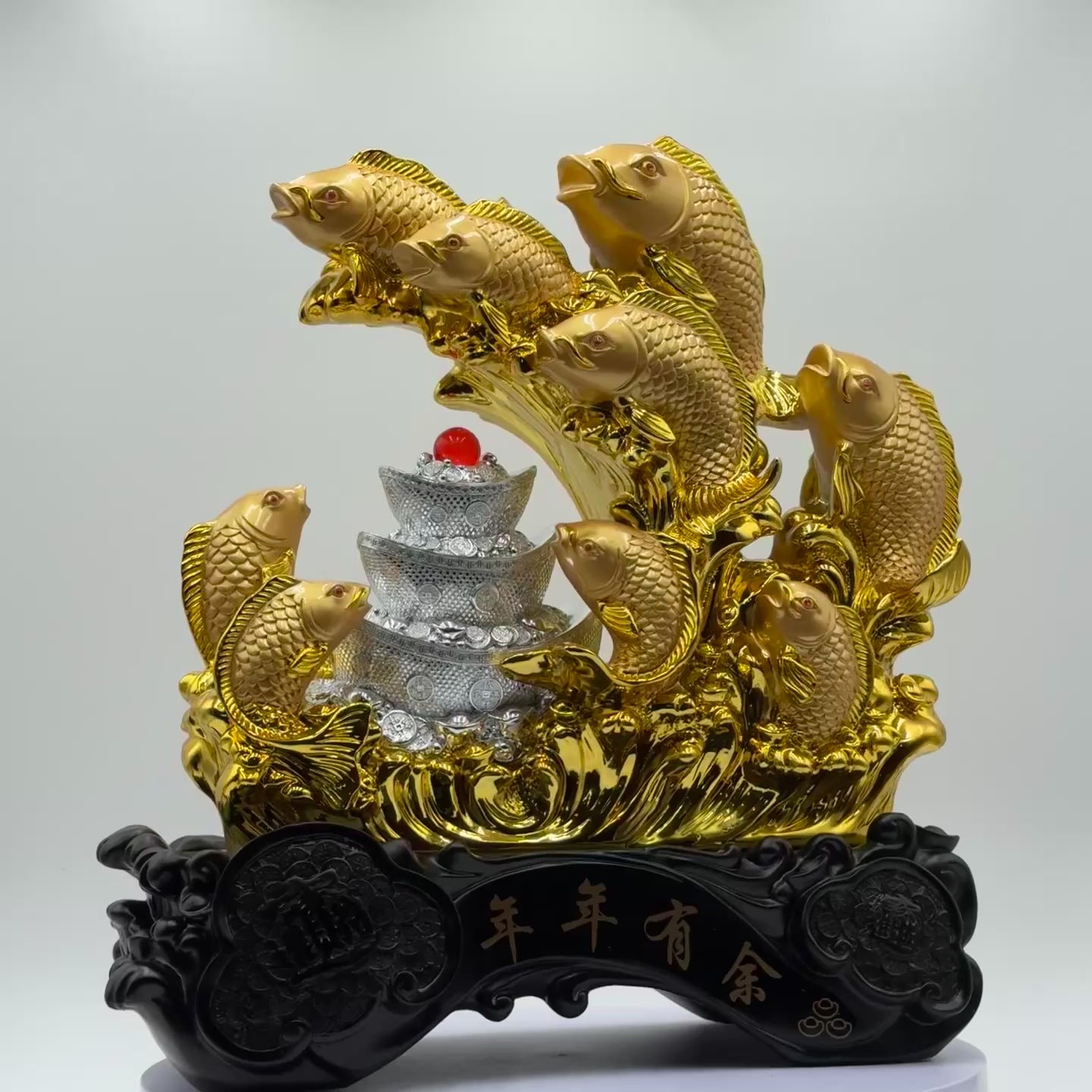 Generational Wealth Golden Family of Arowanas 48cm
