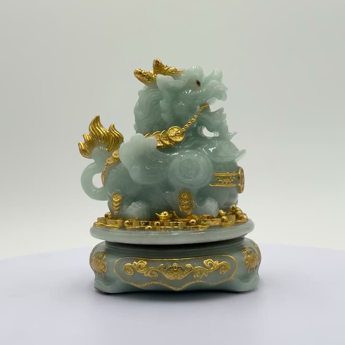 Jade Pi Yao Defender of Riches 17cm
