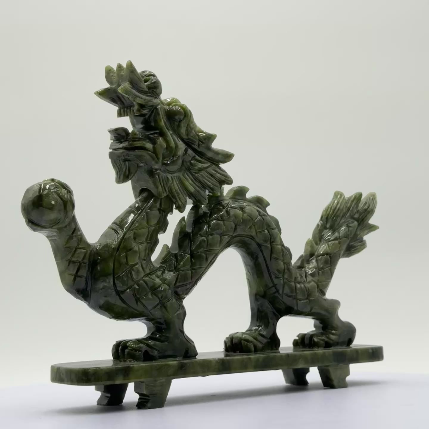 Imperial Jade Dragon of Triumph 28cm
