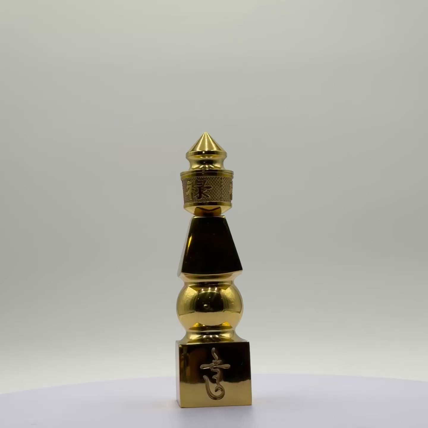 Brass 5 Element Pagoda Flying Star Cure 15cm