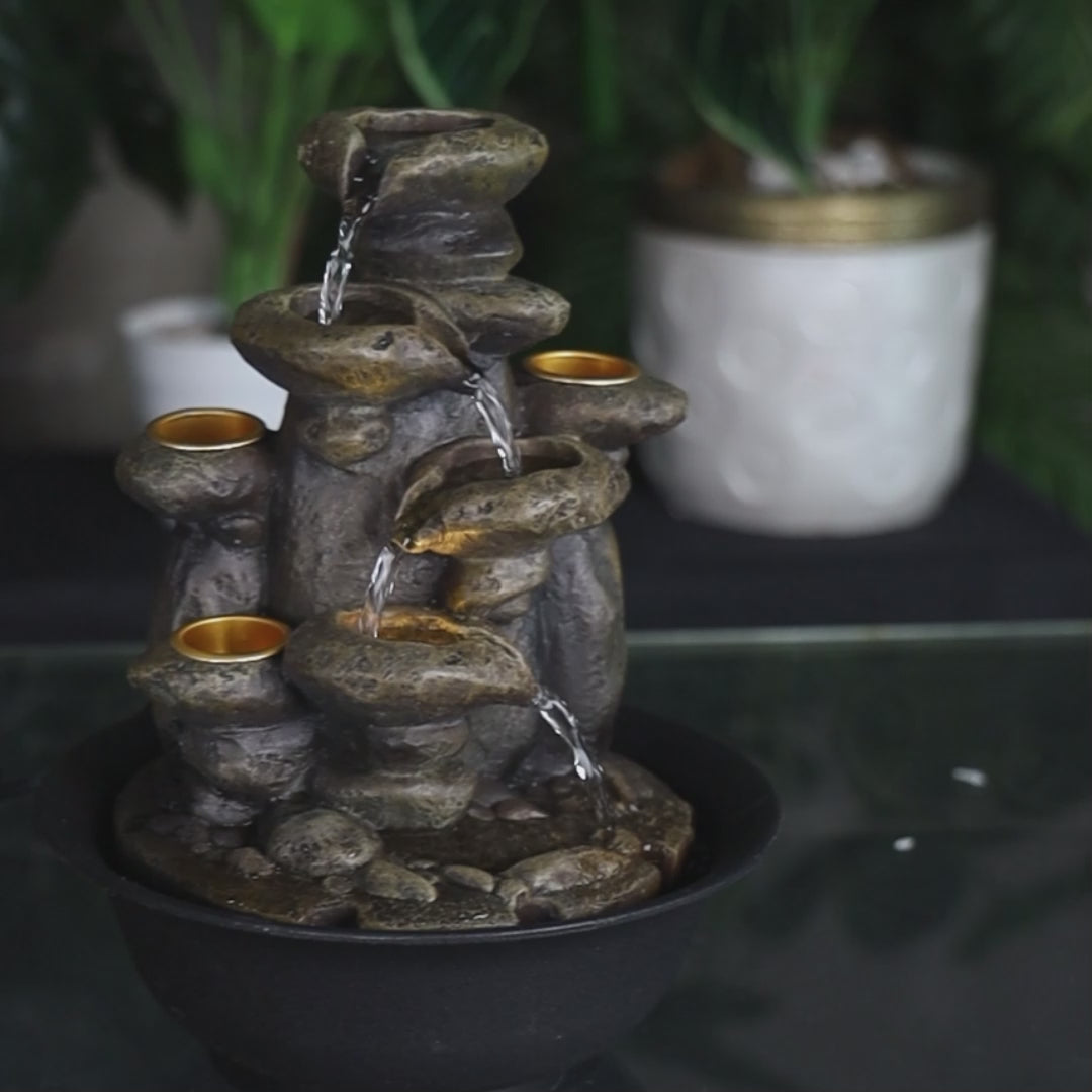 Endless Pour of Good Fortune Fountain 28cm